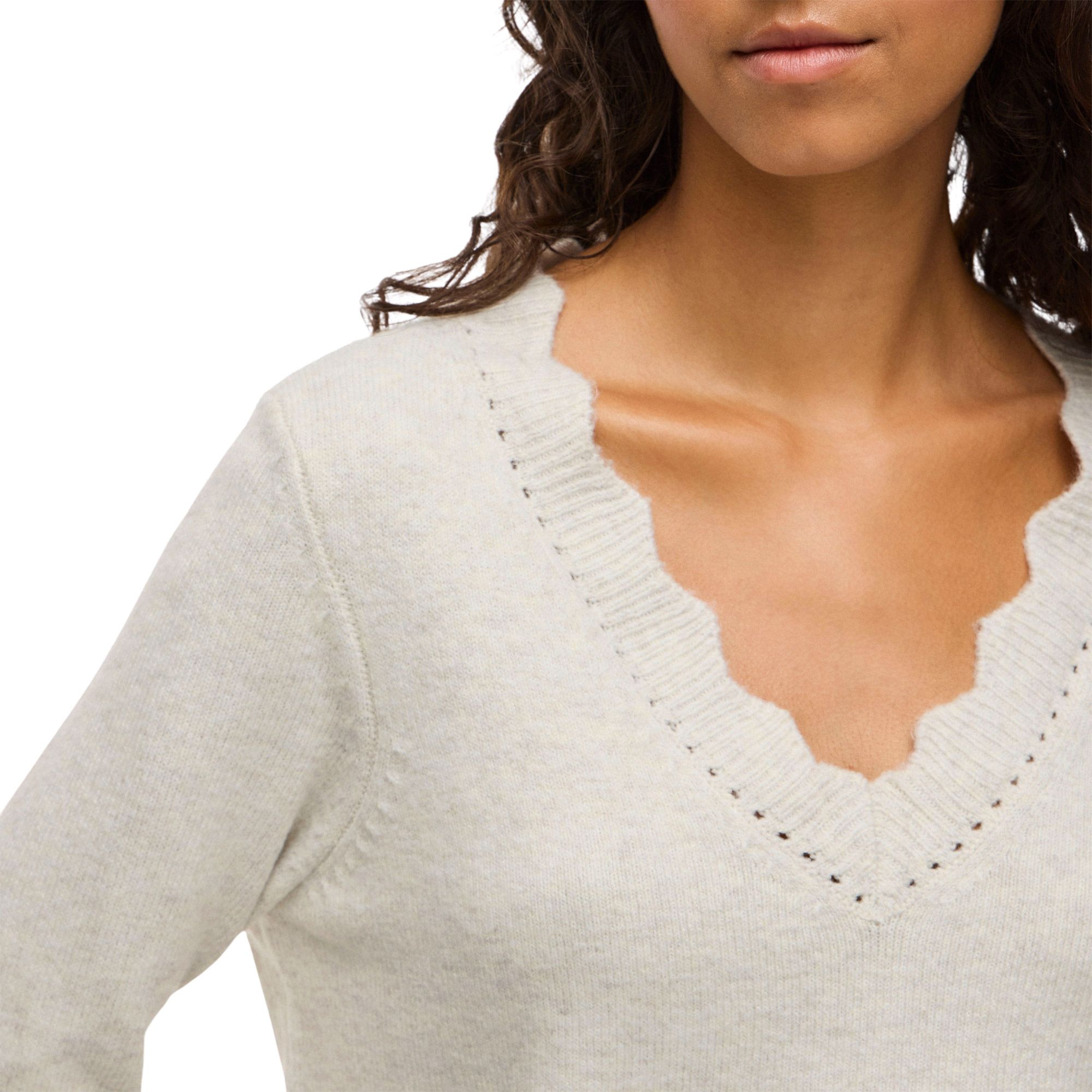Vila Nikolina V-Neck Knit Top Dames