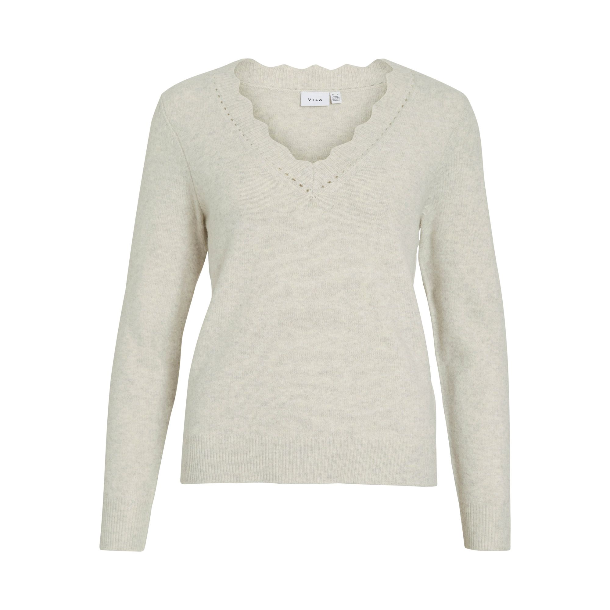 Vila Nikolina V-Neck Knit Top Dames