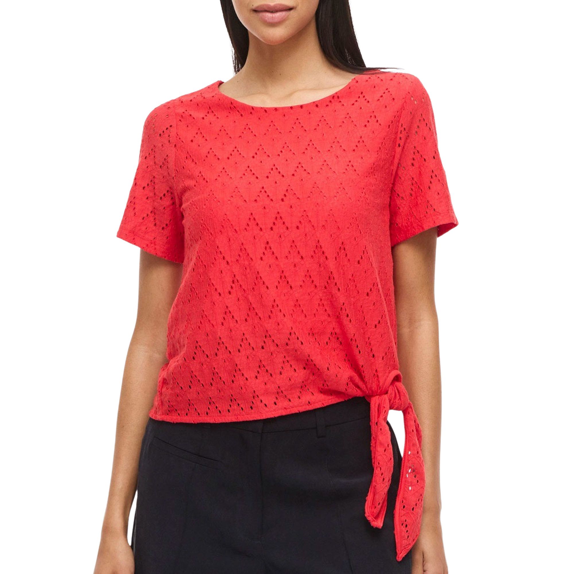 Vila Malina Open Neck Top Dames