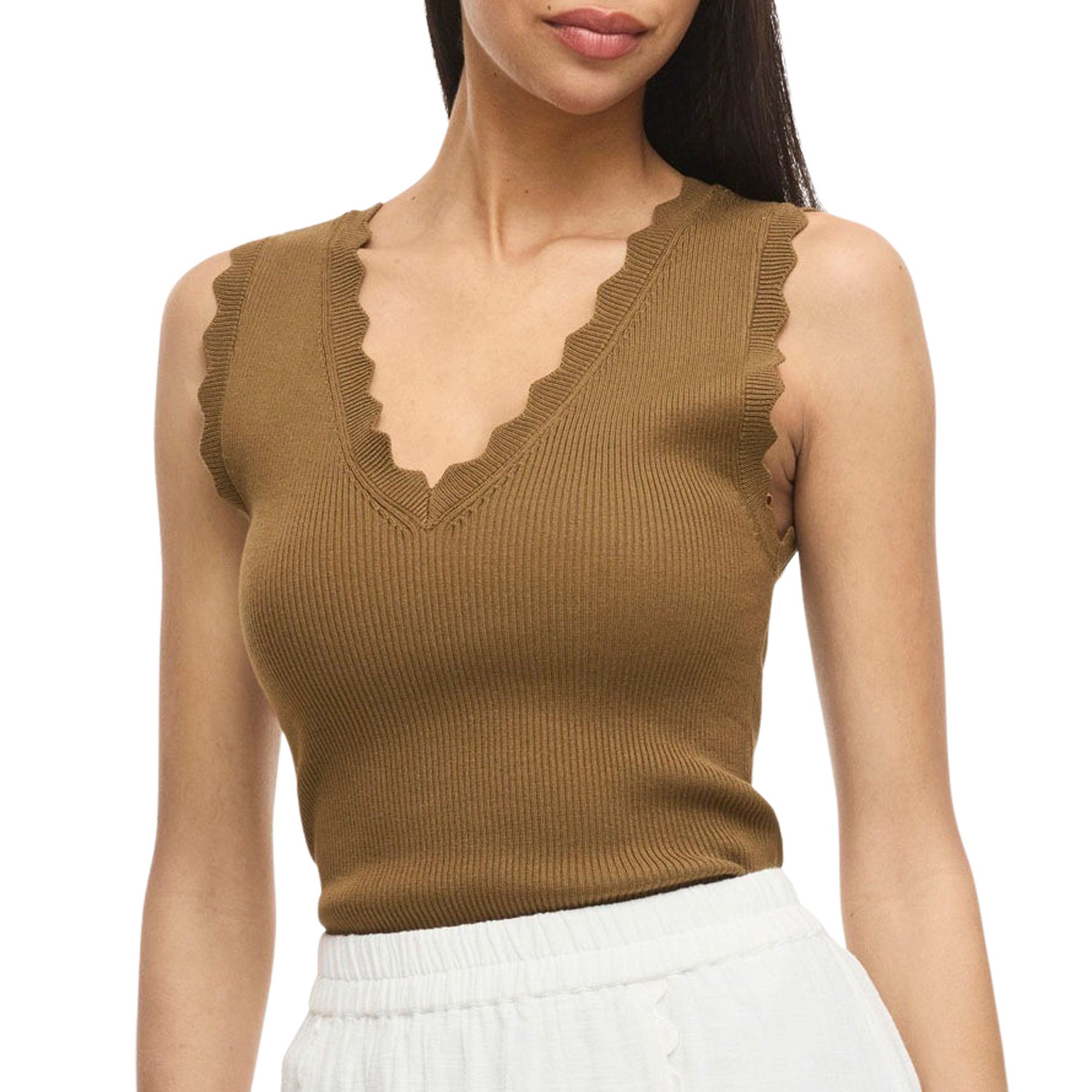 Vila Sisi V-Neck Top Dames