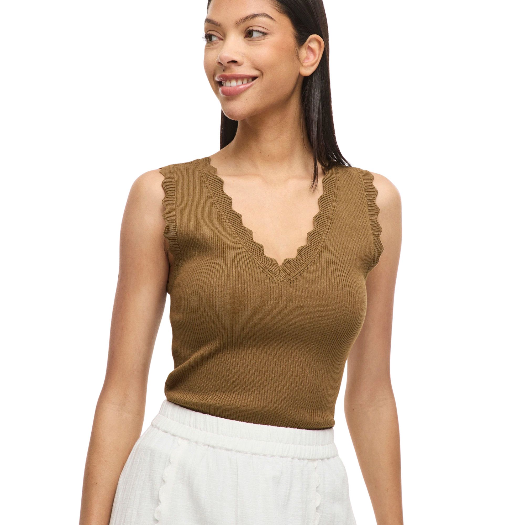 Vila Sisi V-Neck Top Dames