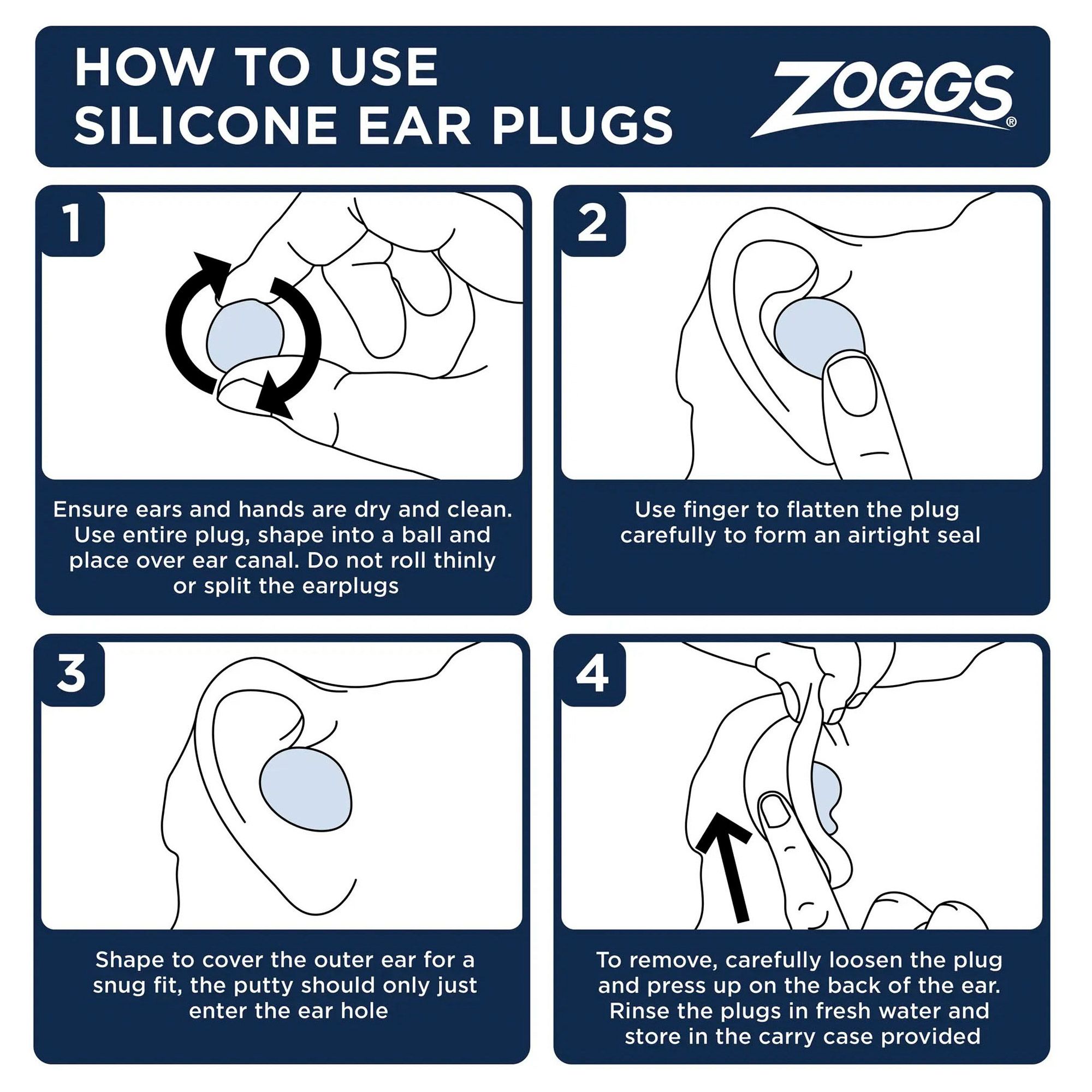 Zoggs Silicone Oordopjes Senior