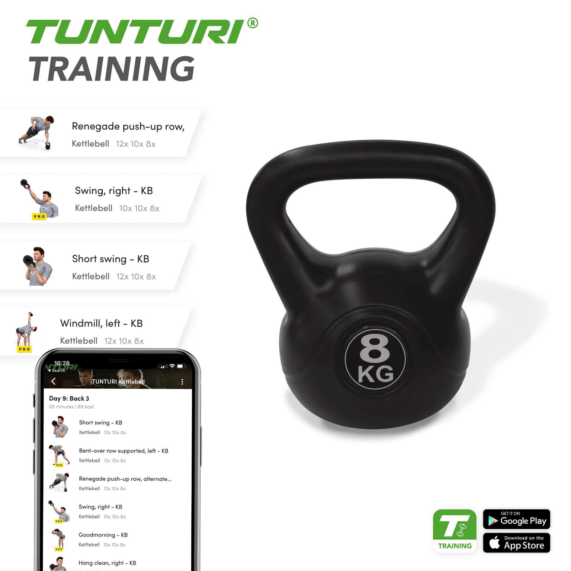 Tunturi PE Kettlebell 8KG