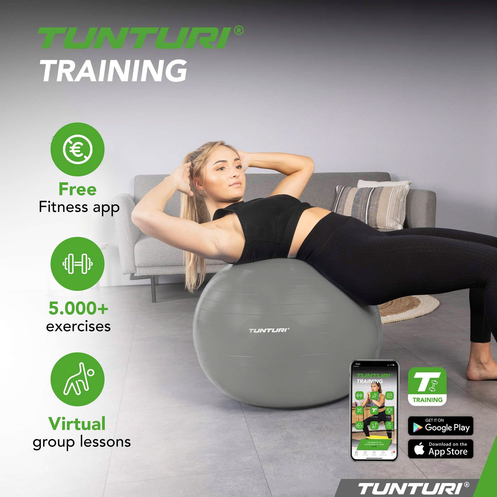 Tunturi Gymball Anti Burst 75cm