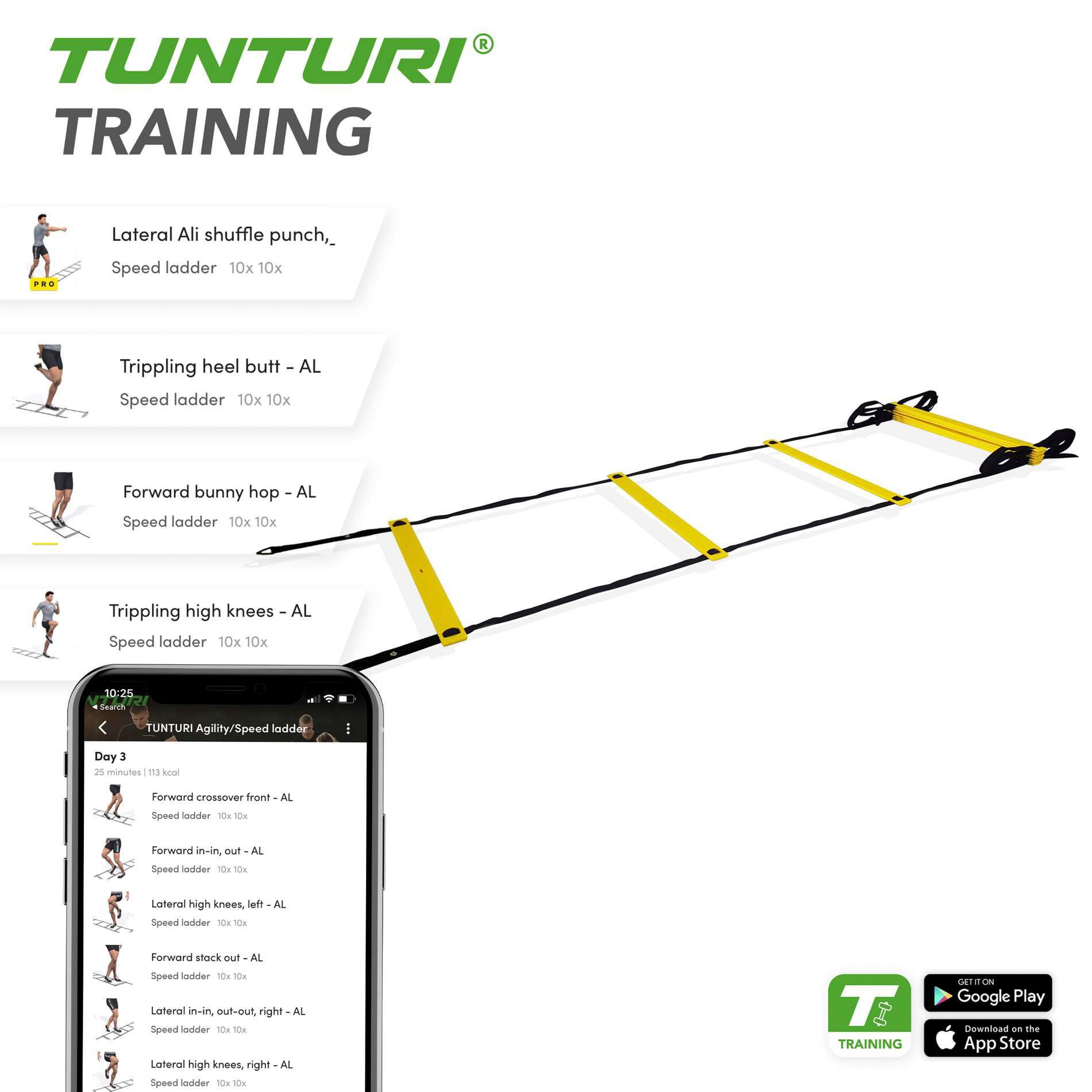 Échelle Tunturi Agility Ladder 4,5m