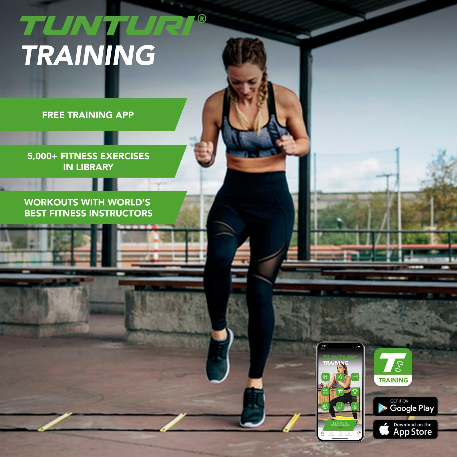 Échelle Tunturi Agility Ladder 4,5m