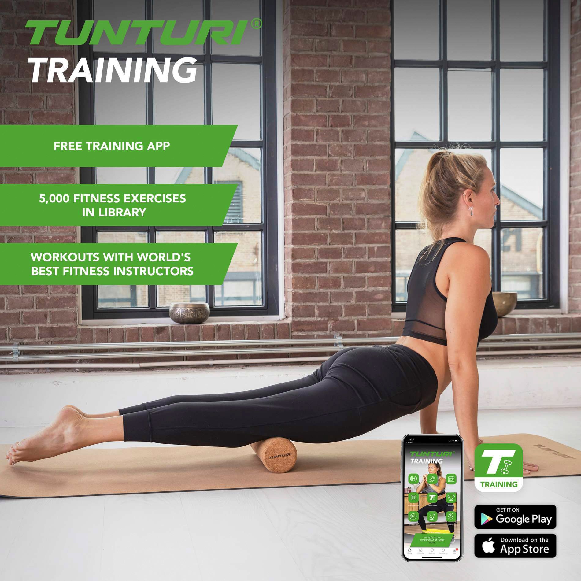 Tunturi Kurk Yoga Massage Roller