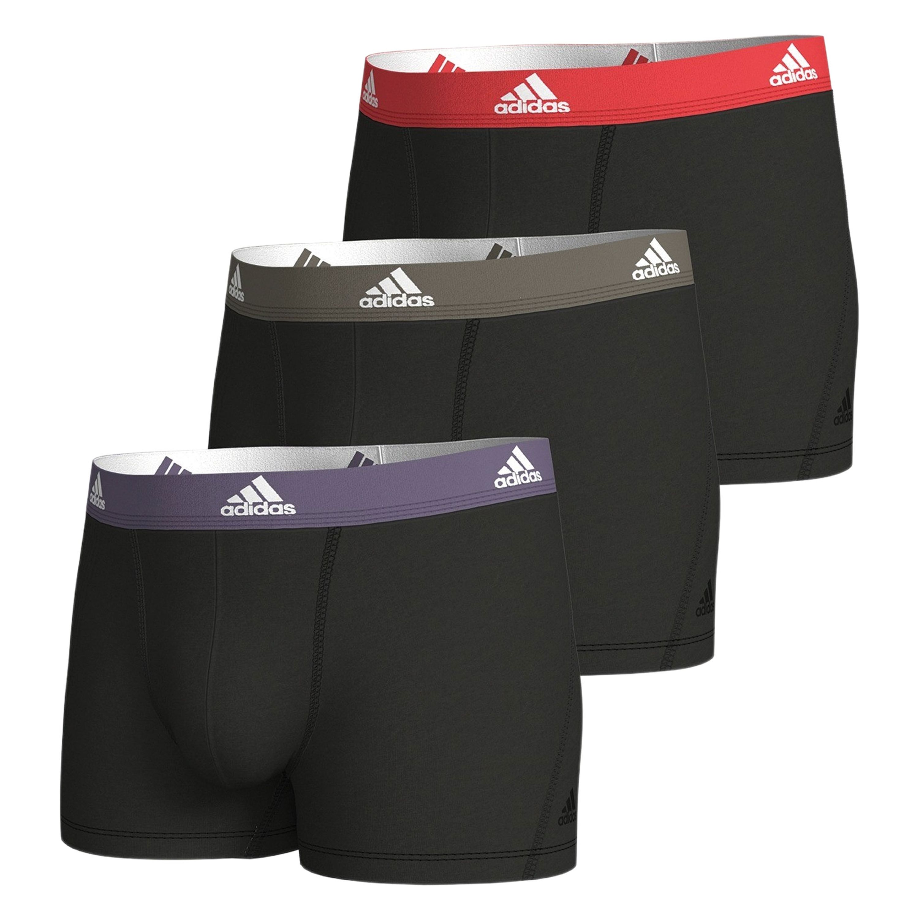 Adidas Active Flex Cotton Trunk Boxershorts Heren (3-pack)