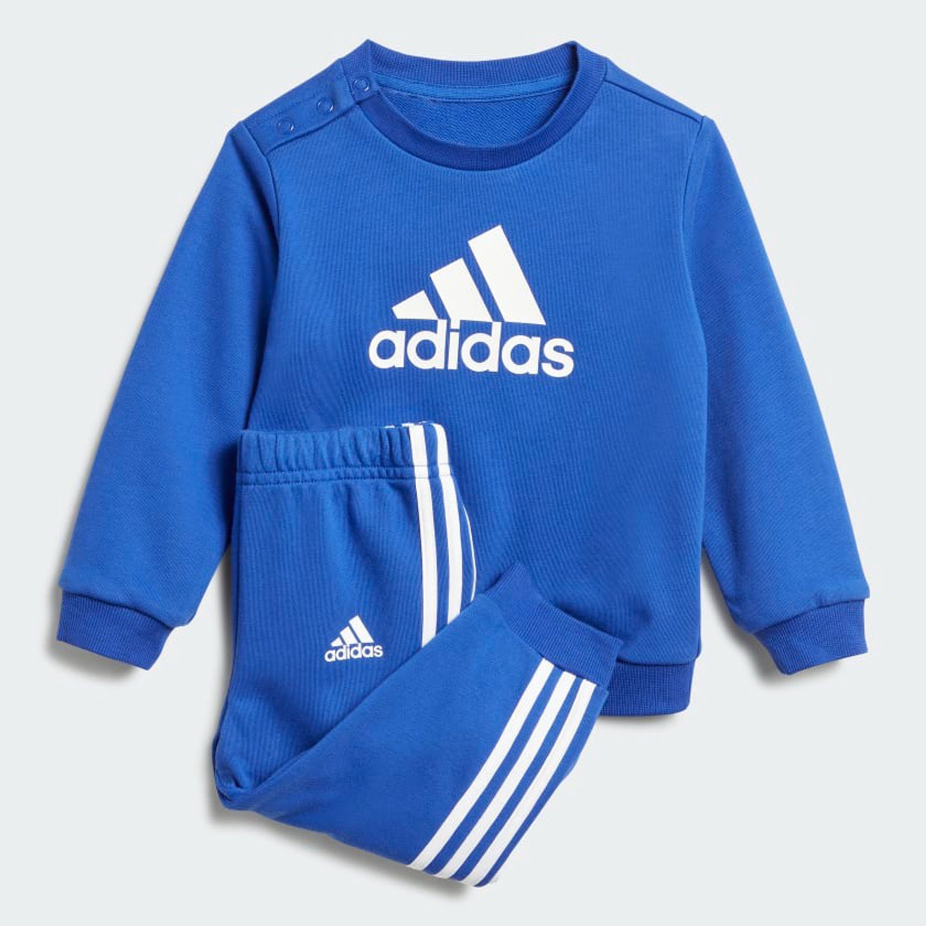 Adidas Sportswear joggingpak kobaltblauw wit Trainingspak Katoen Ronde hals 104