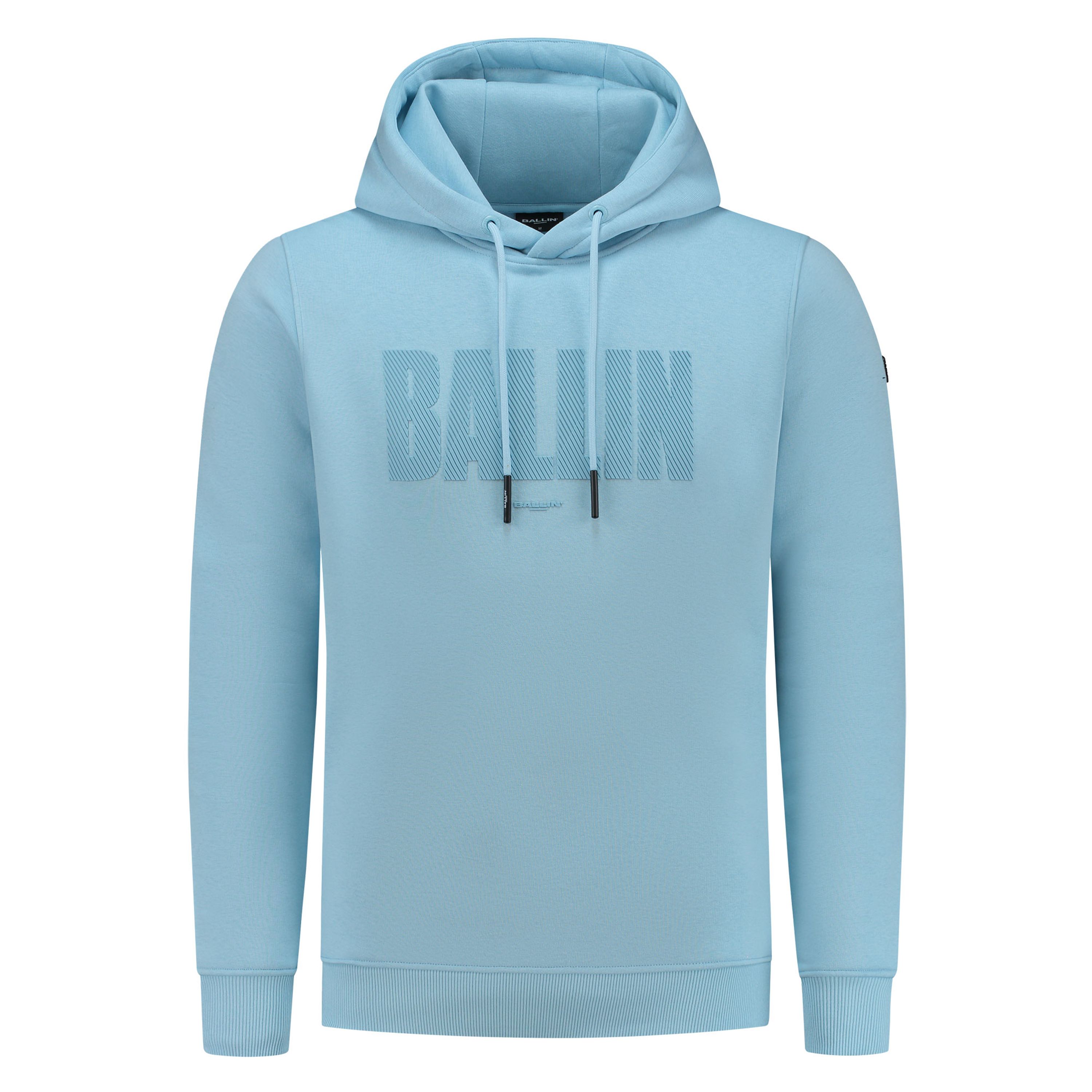Ballin hoodie met printopdruk light blue