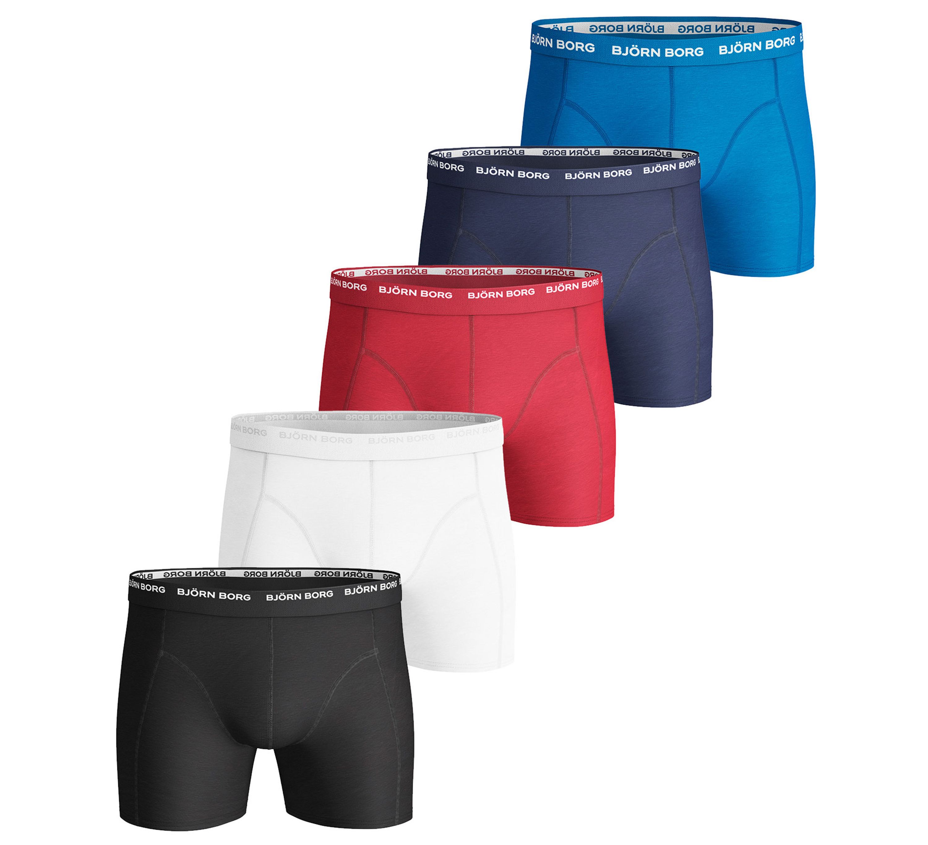 boxer-shorts björn borg basic seasonal solids (lot de 5 )