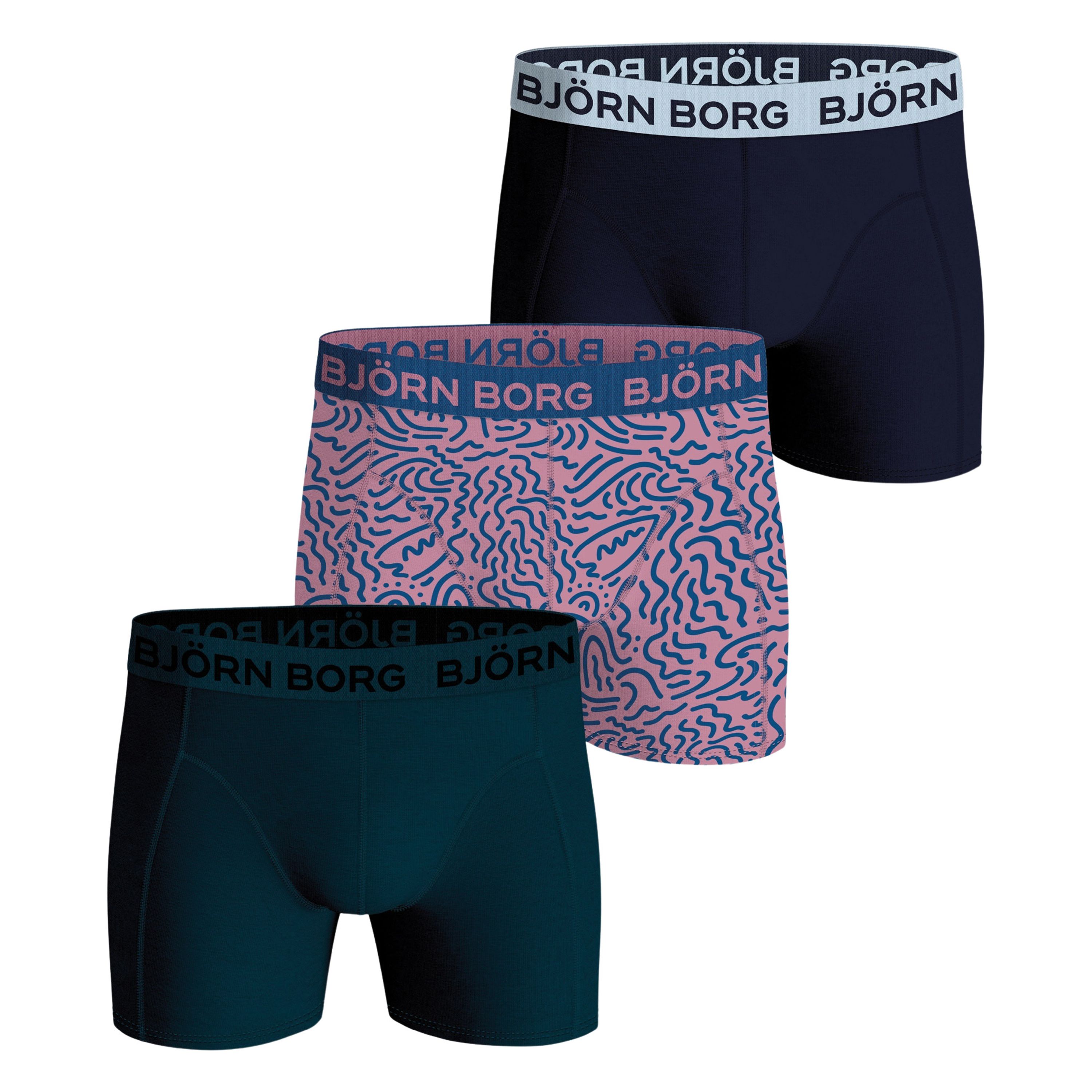Bjorn Borg Björn Borg Cotton Stretch Boxershorts Heren (3-pack)