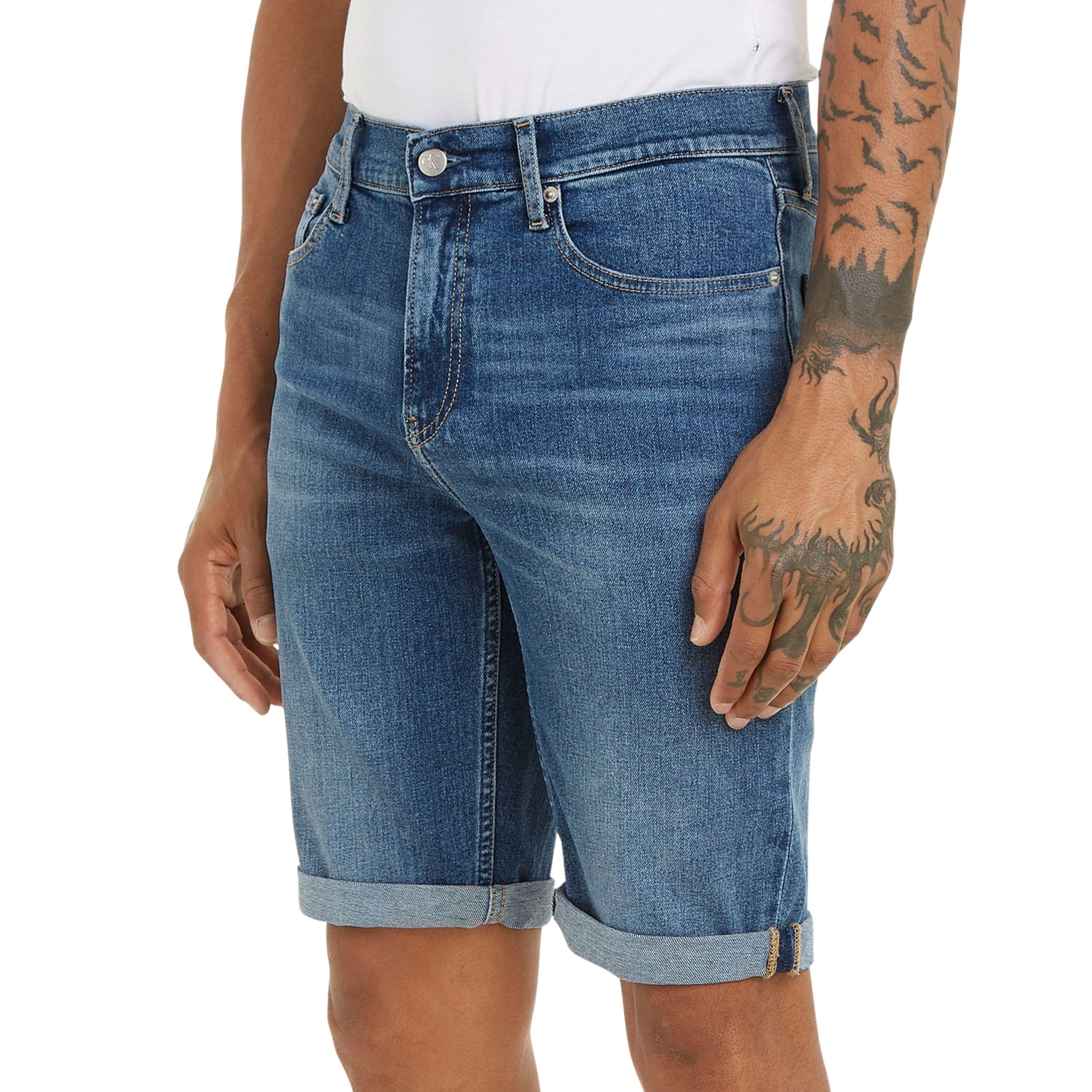 Calvin Klein Jeansshort SLIM SHORT in een klassiek 5-pocketsmodel