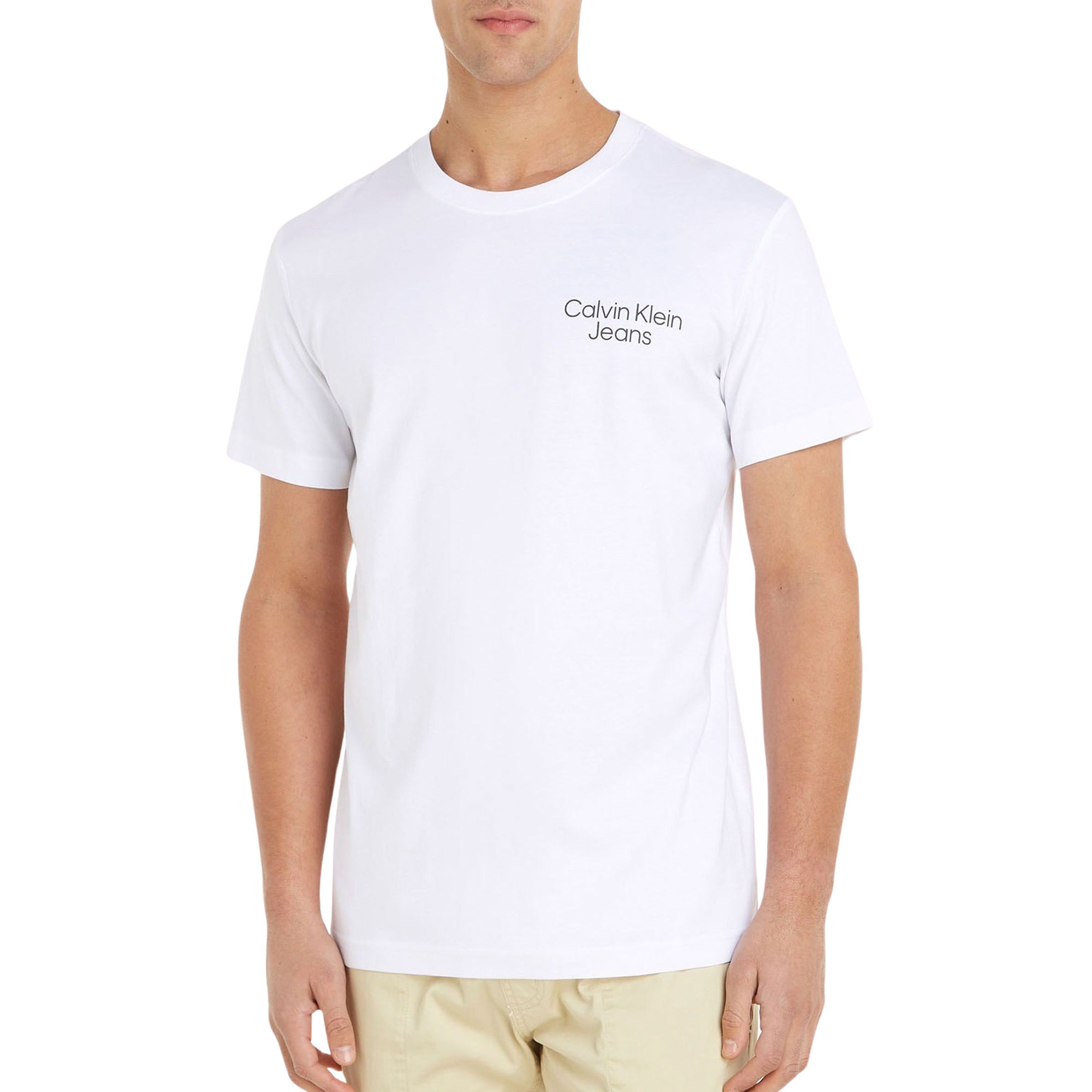 CALVIN KLEIN JEANS T-shirt met backprint wit