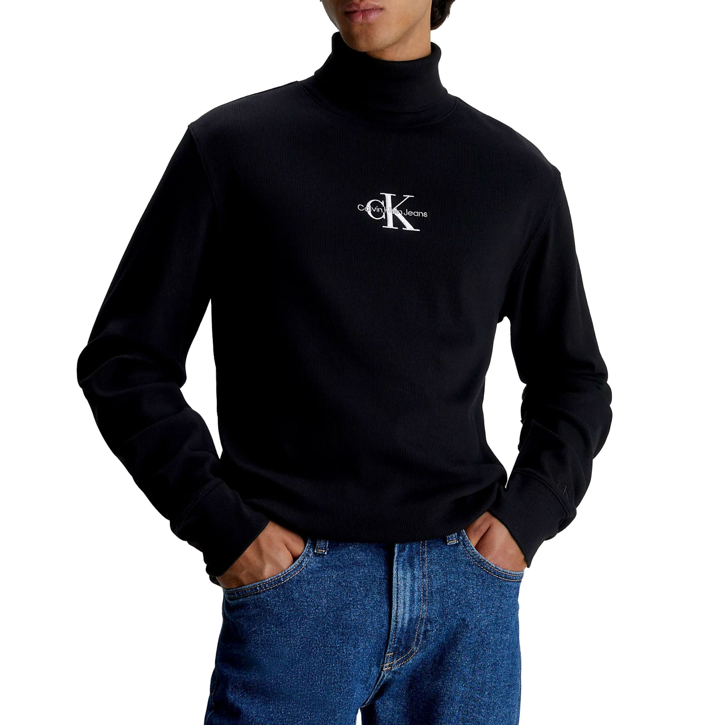 Calvin Klein Jeans T-Shirt Lange Mouw FREEFIT ROLL NECK LS