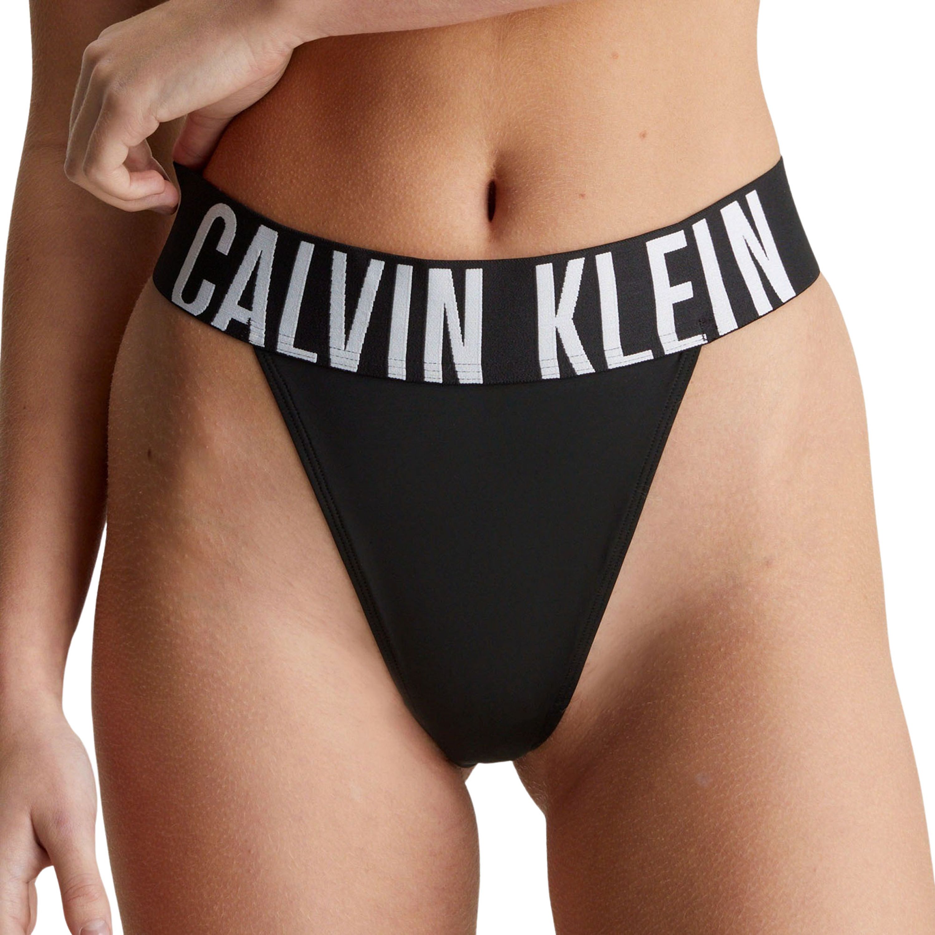 Calvin Klein Tanga HIGH LEG THONG met een groot logo