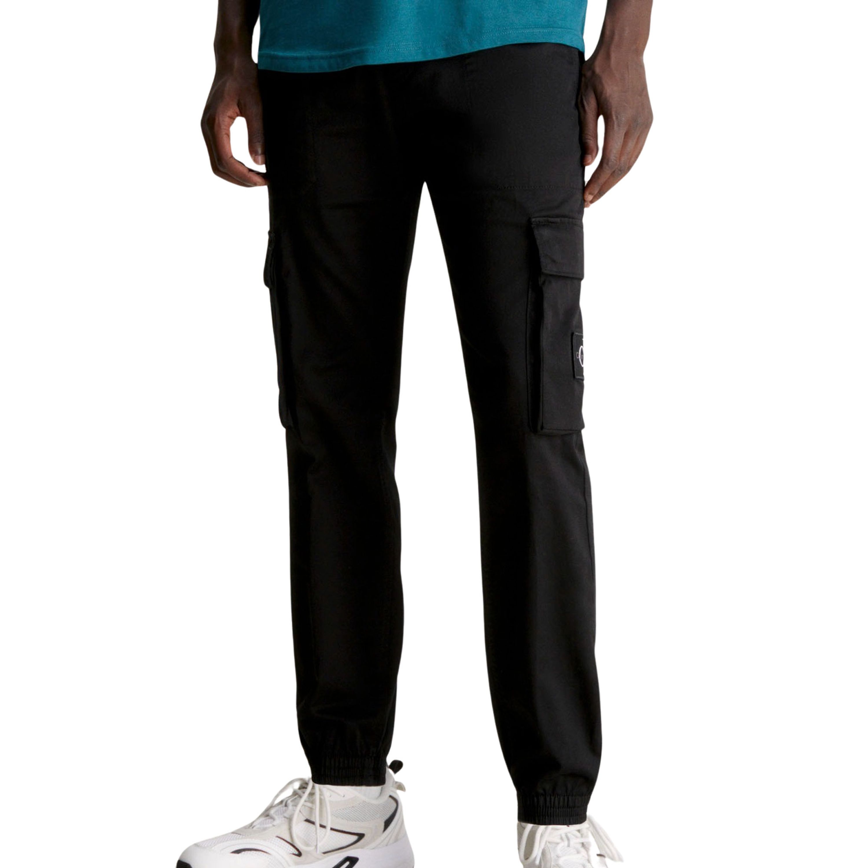 Calvin Klein Jeans Technische Logo Herhaal Sportbroek Black Heren