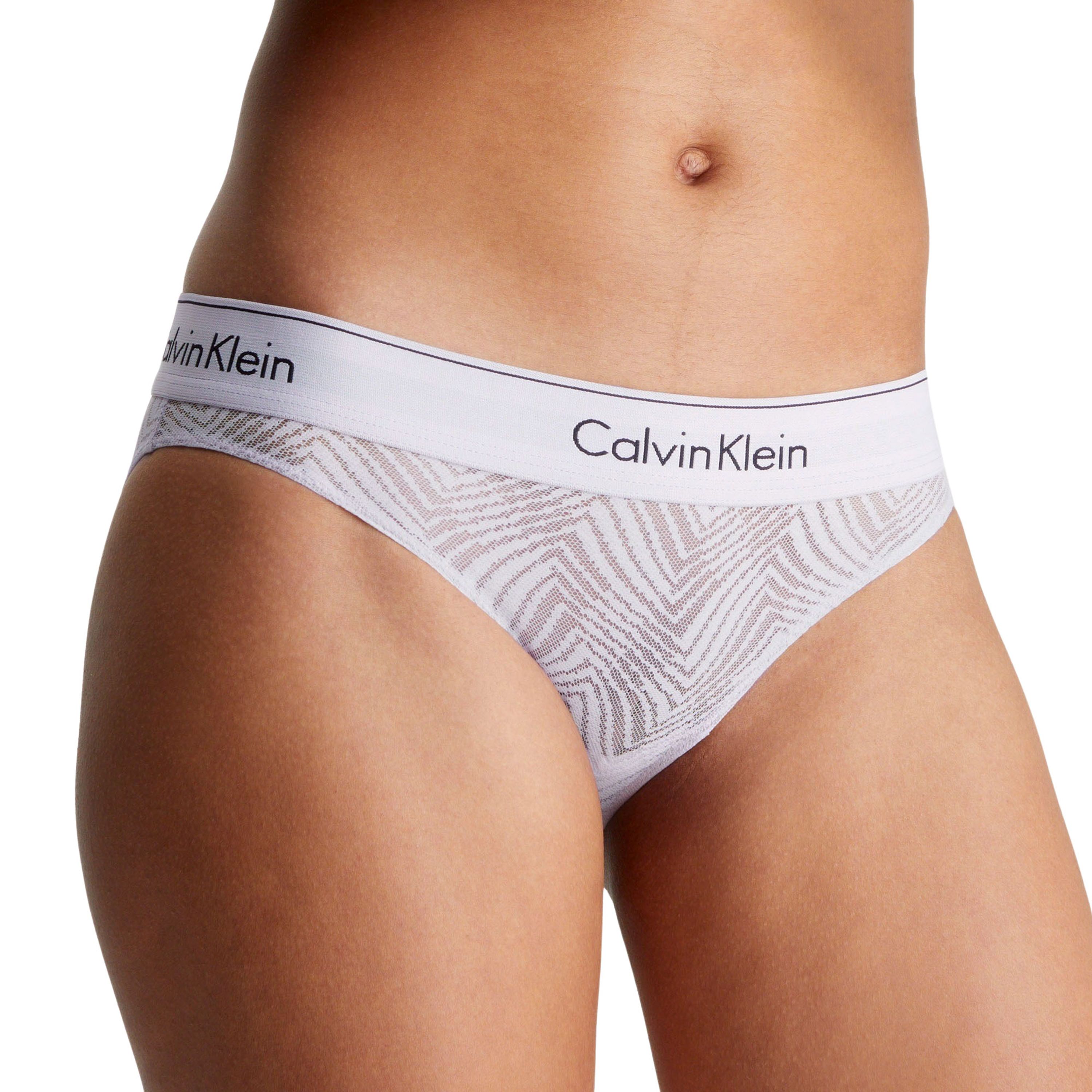 Calvin Klein Underwear Slip met label in band model 'MODERN LACE'