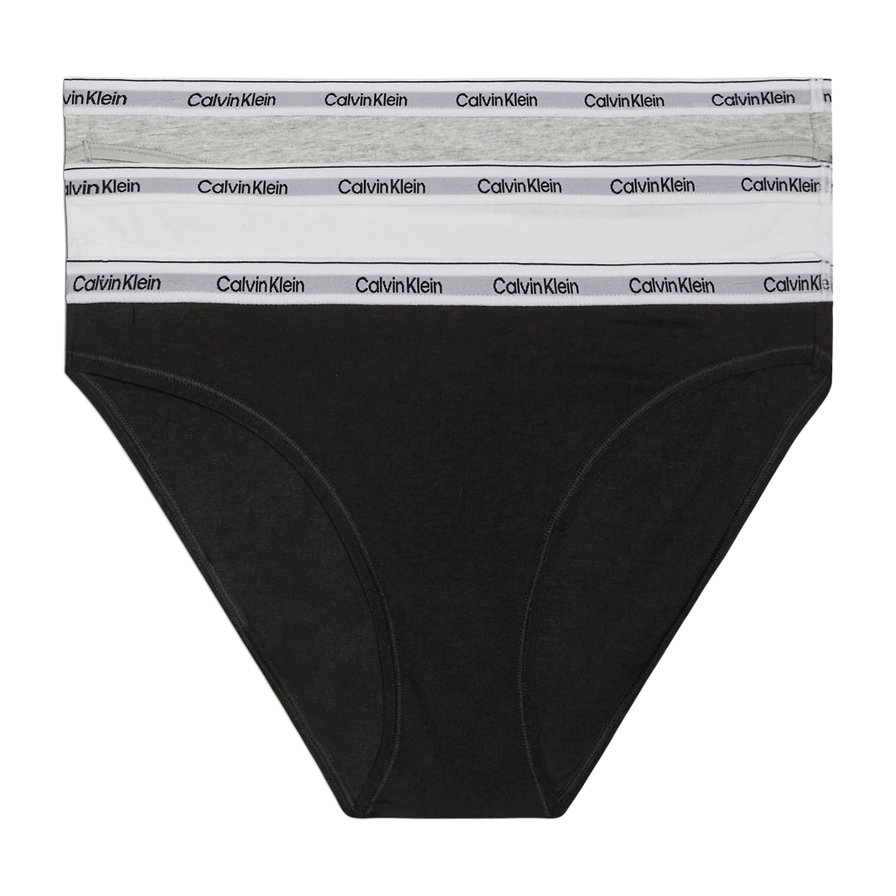 Calvin Klein Underwear Slip in effen design in een set van 3 stuks