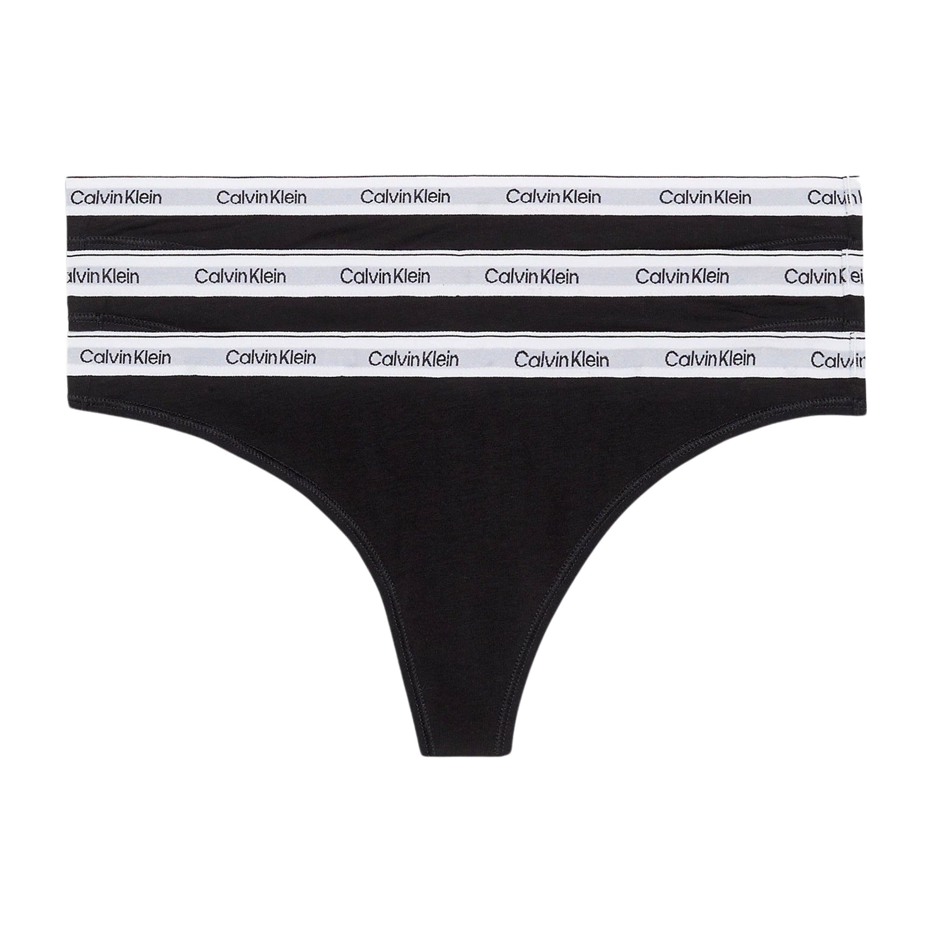 Calvin Klein Underwear String met elastische band in een set van 3 stuks