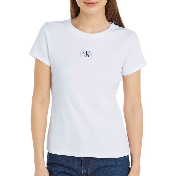 T-shirt Calvin Klein Woven Label Rib Slim