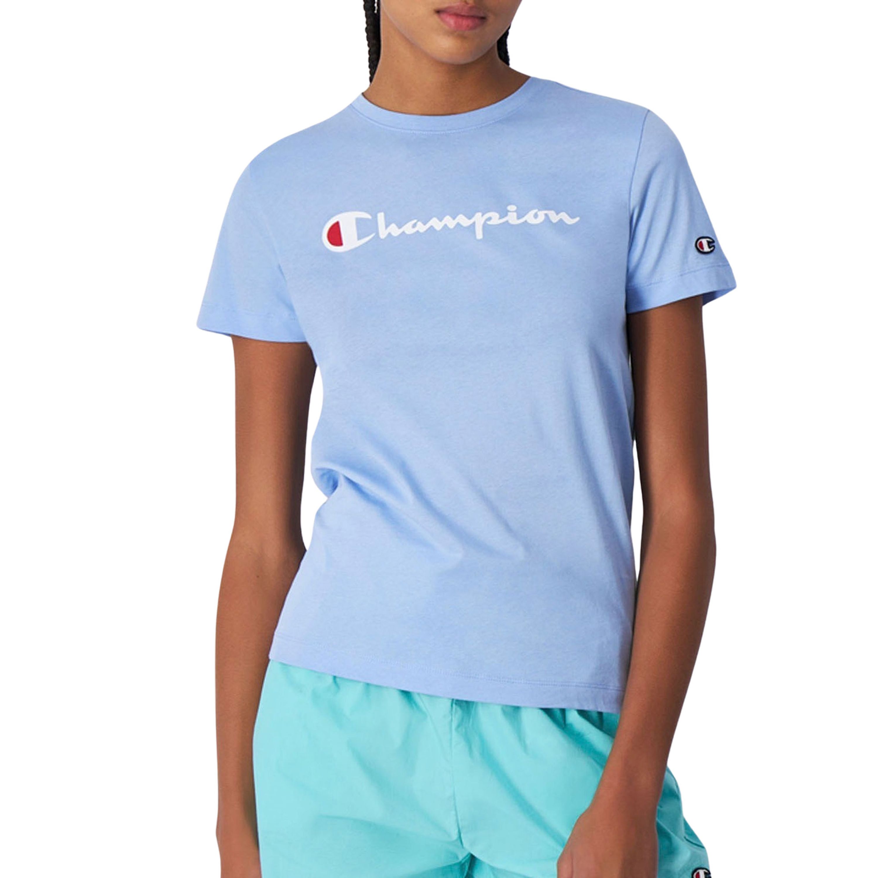 Champion Big Script Logo Crewneck Shirt Dames