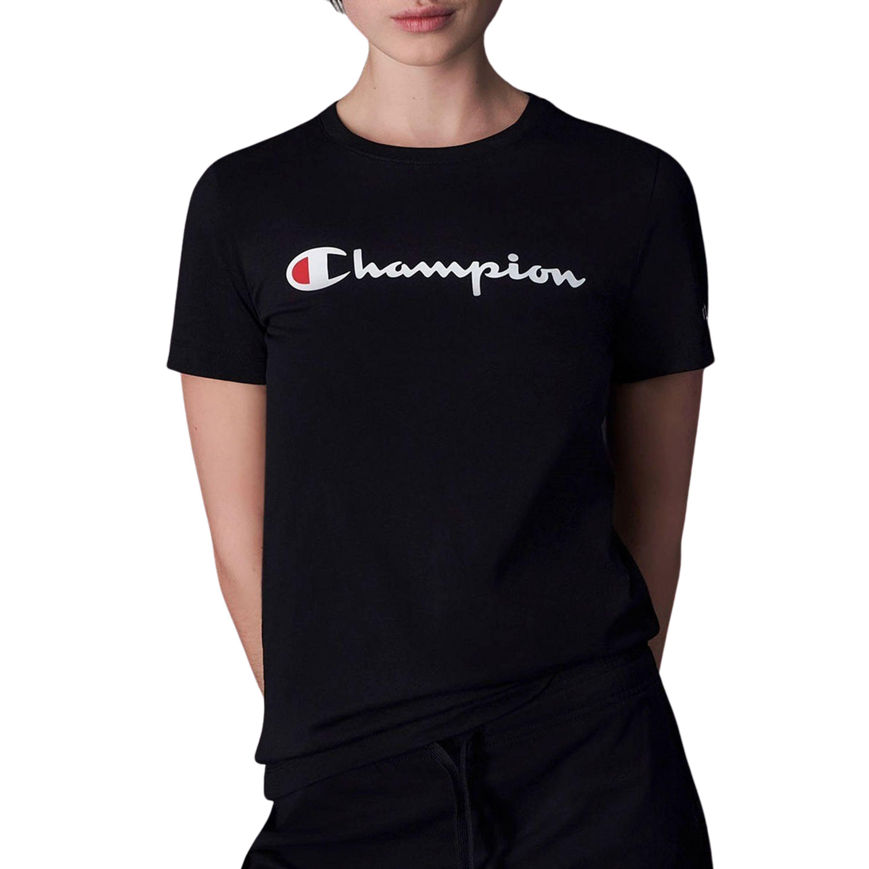 Champion Big Script Logo Crewneck Shirt Dames