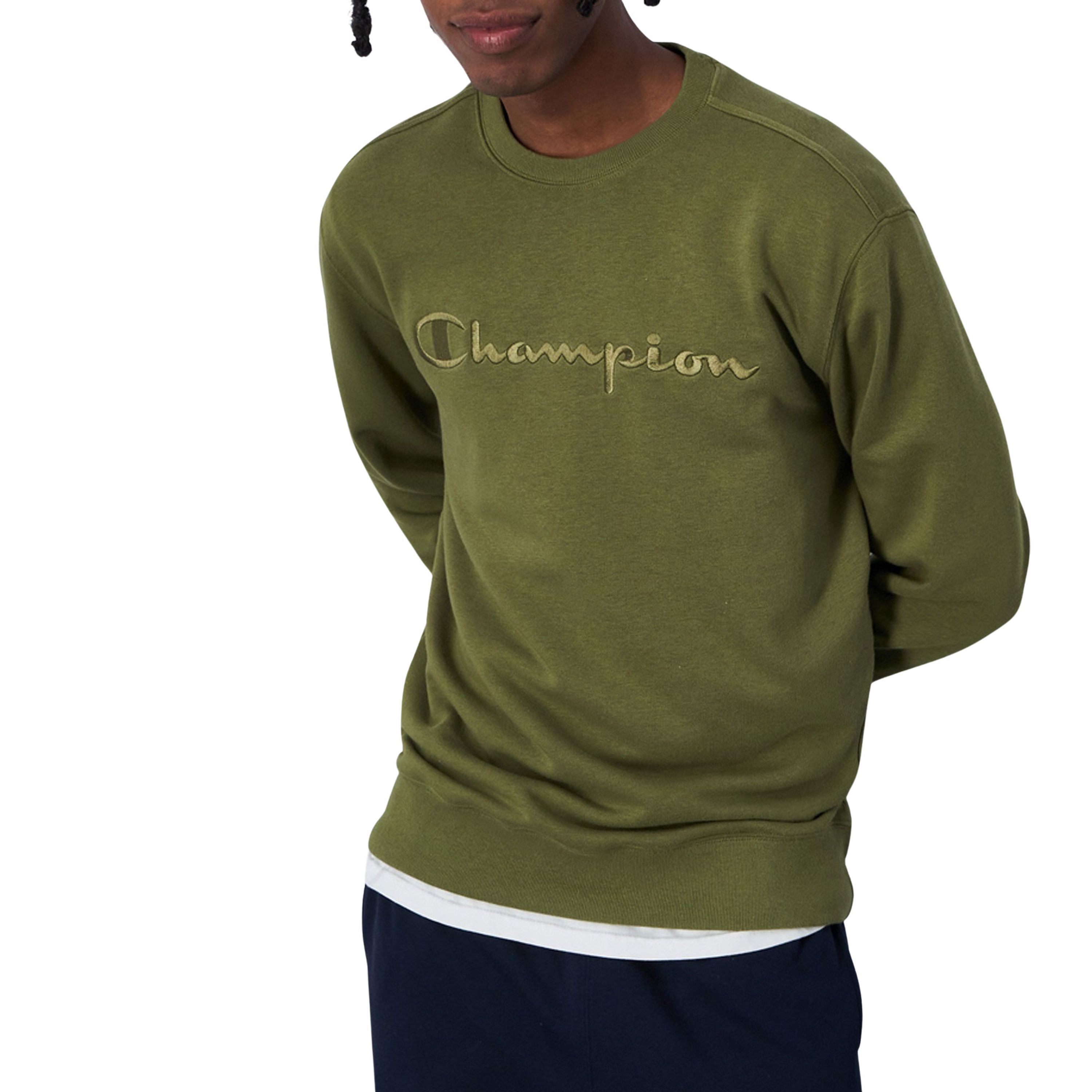 Champion Tonal Script Logo French Terry Sweater Heren