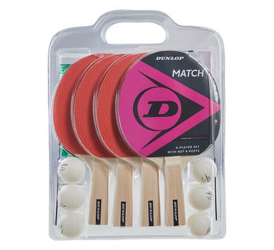 Dunlop-Match-Tafeltennis-Set-4-spelers-