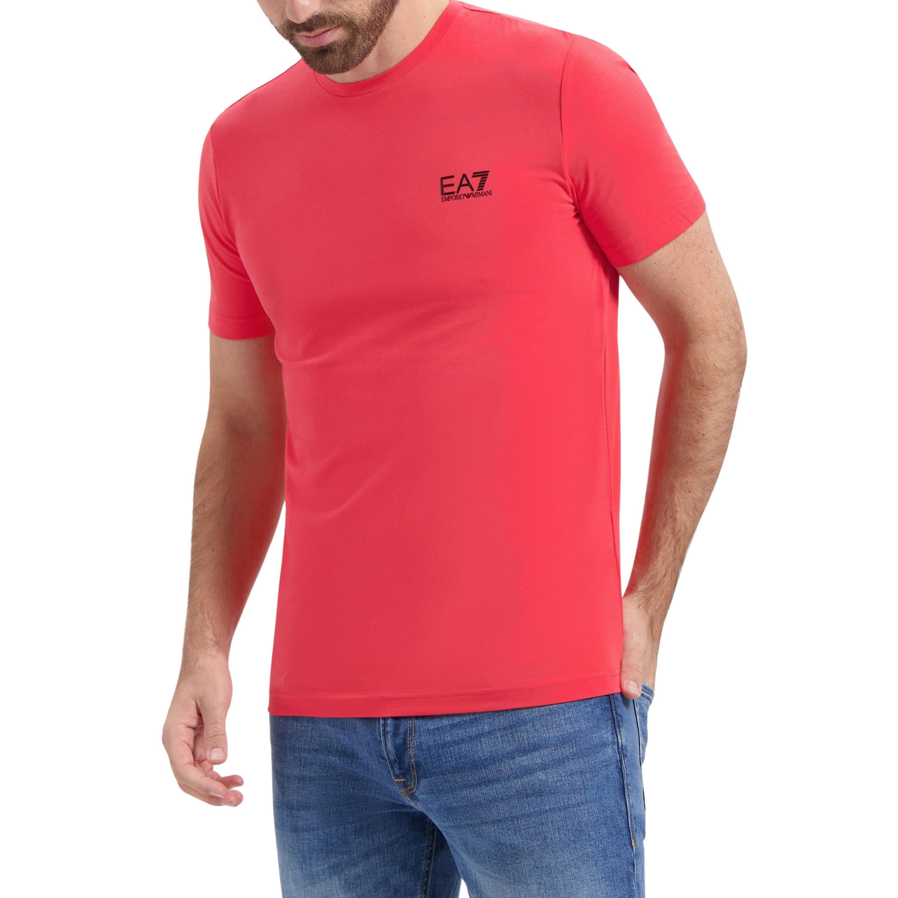 EA7 Basic Logo Stretch-Cotton Shirt Heren