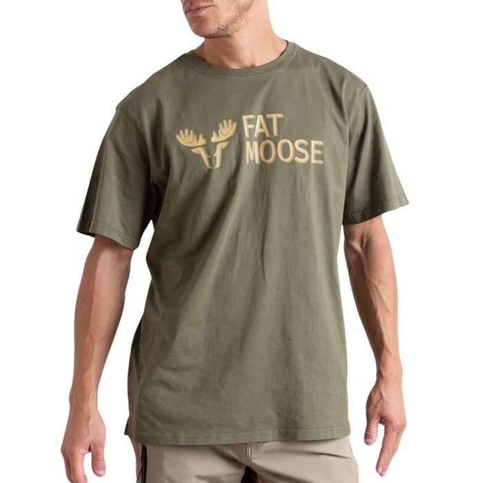 Fat Moose Logo Organic Shirt Herren