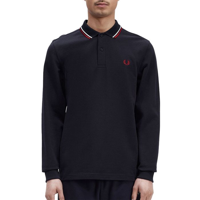 Fred Perry LS Twin Tipped Polo Heren