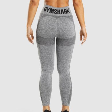 Gymshark Flex High Waisted Leggings - Grey/Pink, Size L, Women's