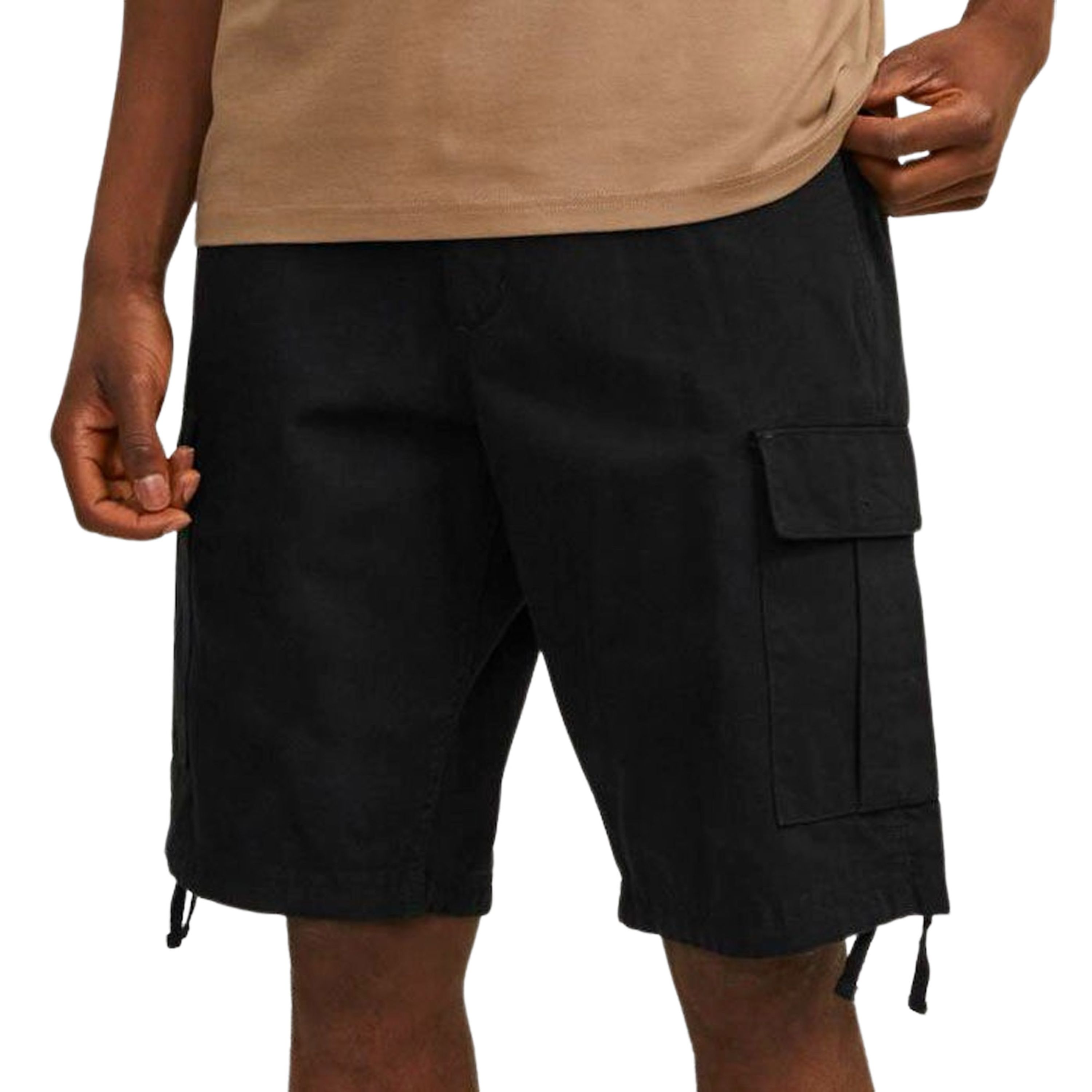 Jack & jones Barkley Cargo Bermuda Shorts Katoen Black Heren