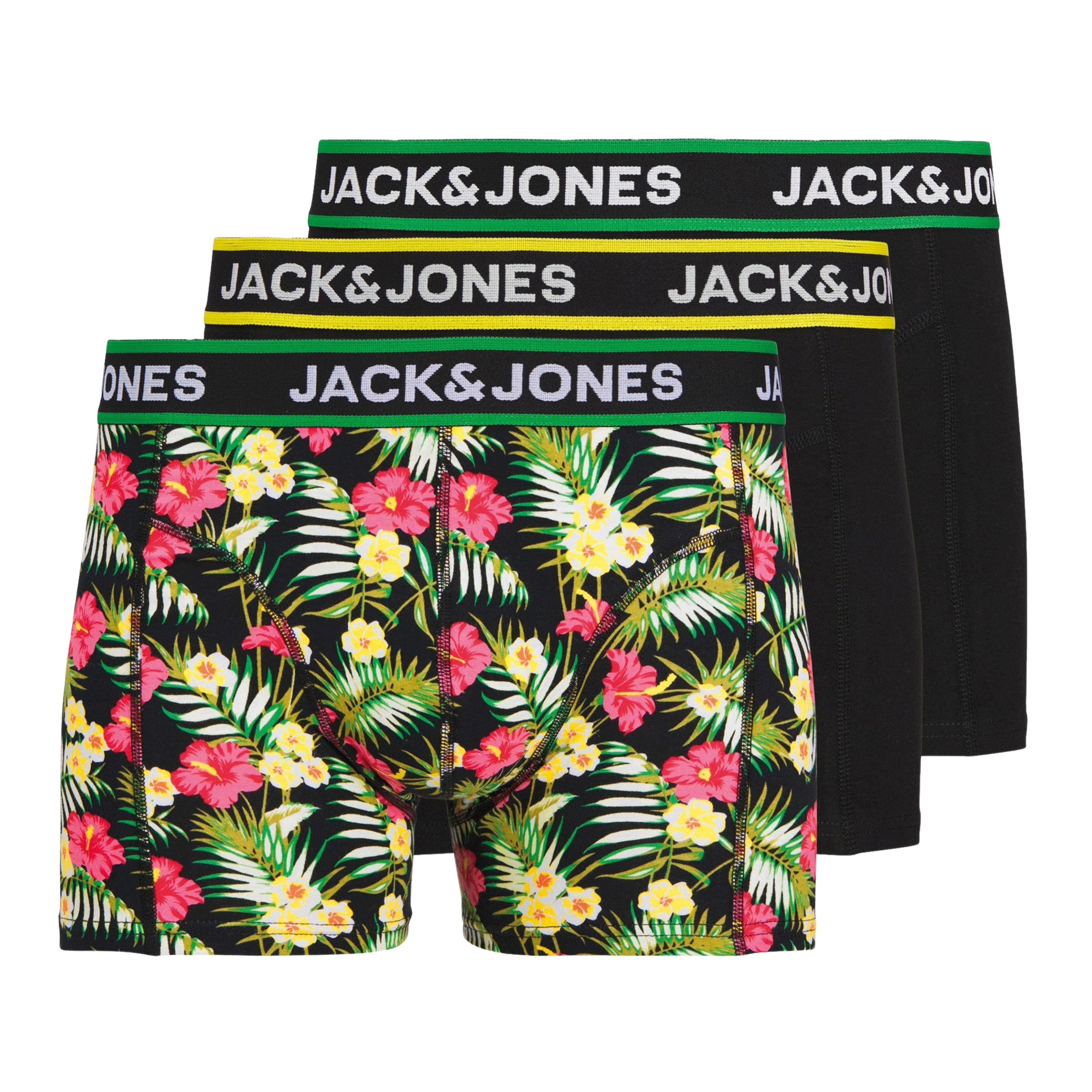 jack & jones Pink Flowers Trunk Boxershorts Heren (3-pack)
