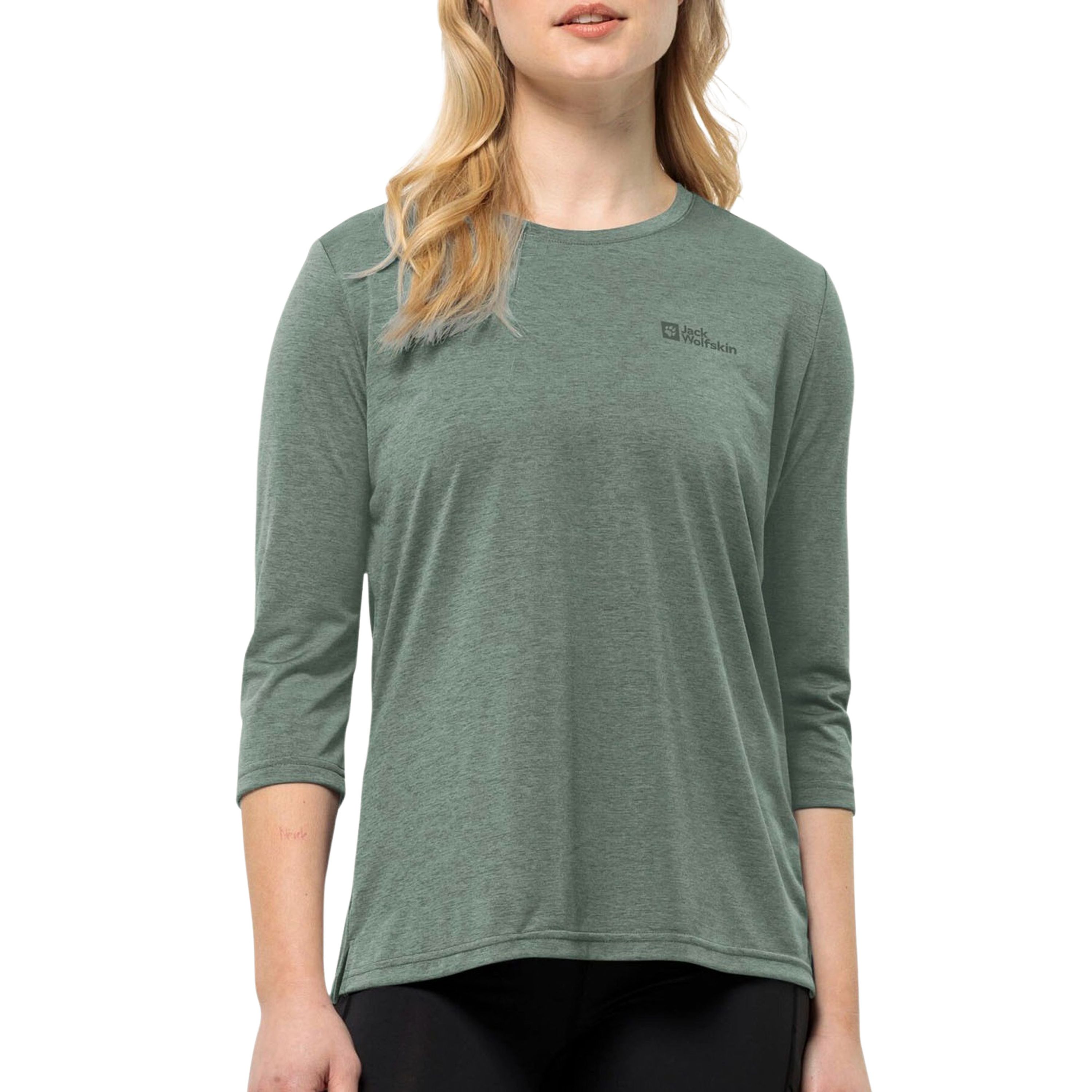 Jack Wolfskin Crosstrail 3 4 T-Shirt Women Functioneel shirt Dames XXL hedge green hedge green