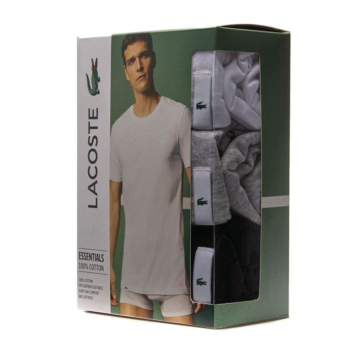 Lacoste Essentials Basic Crew Shirt Men (3-pack)