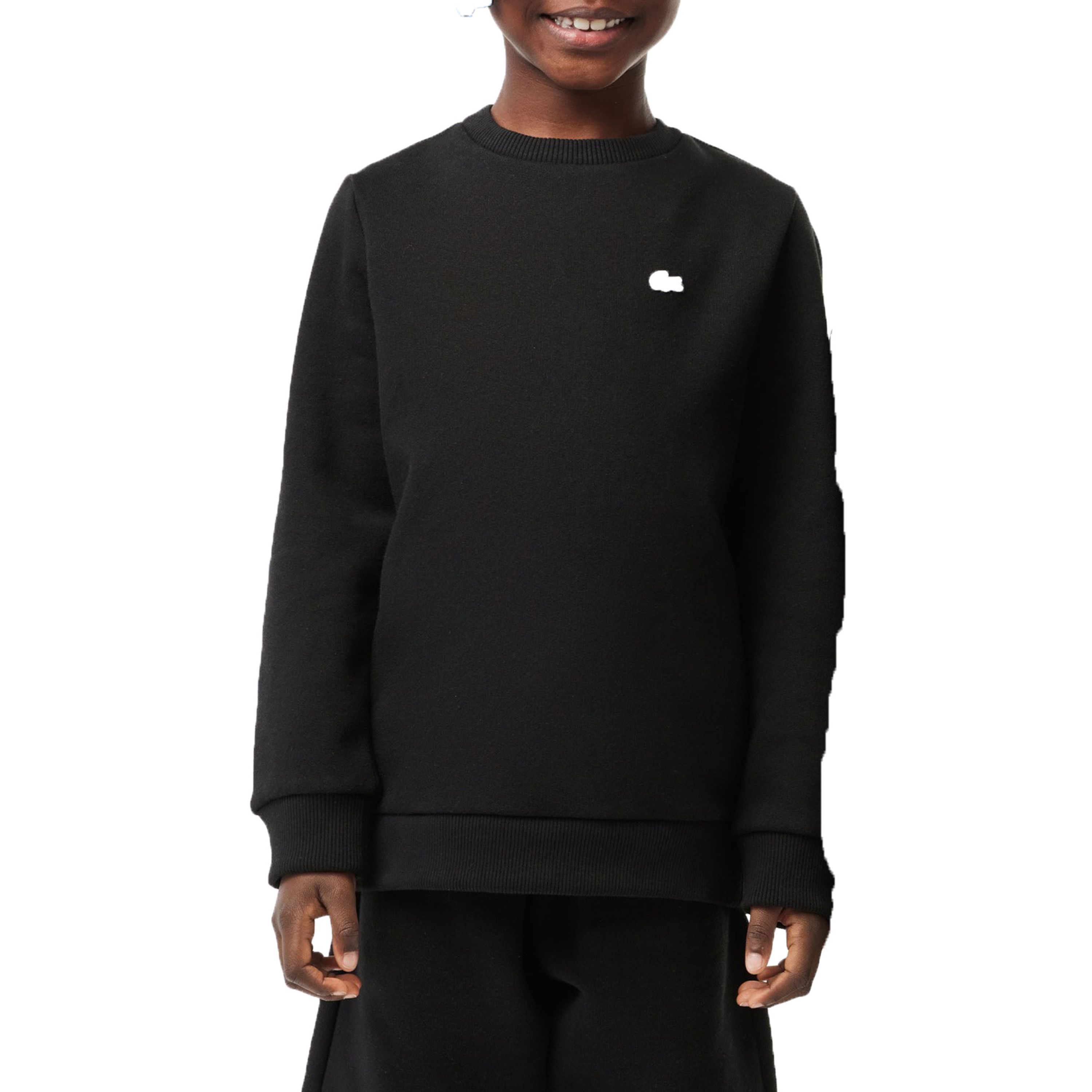 Lacoste sweater zwart Effen 176 | Sweater van