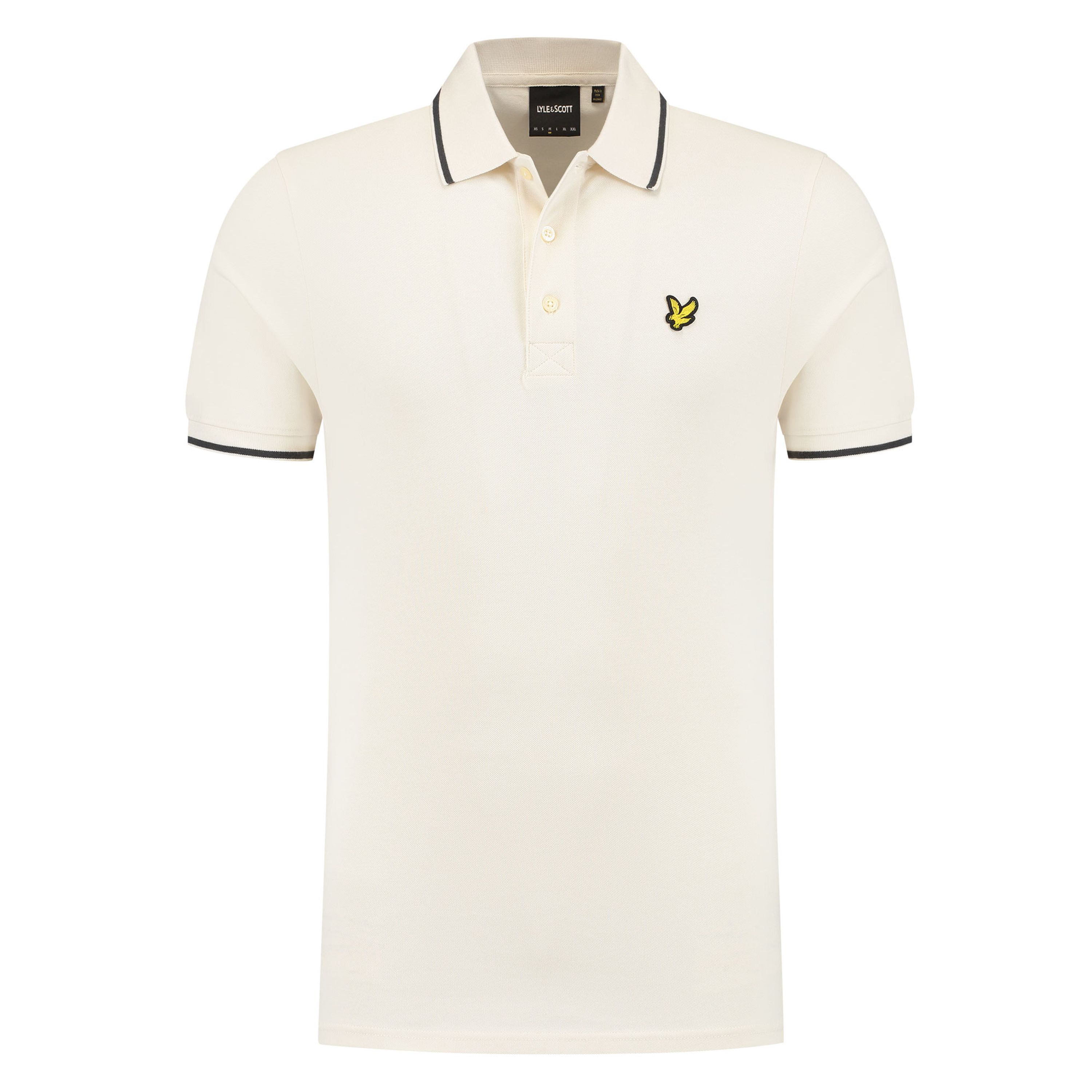 Lyle & Scott regular fit polo Tipped met contrastbies