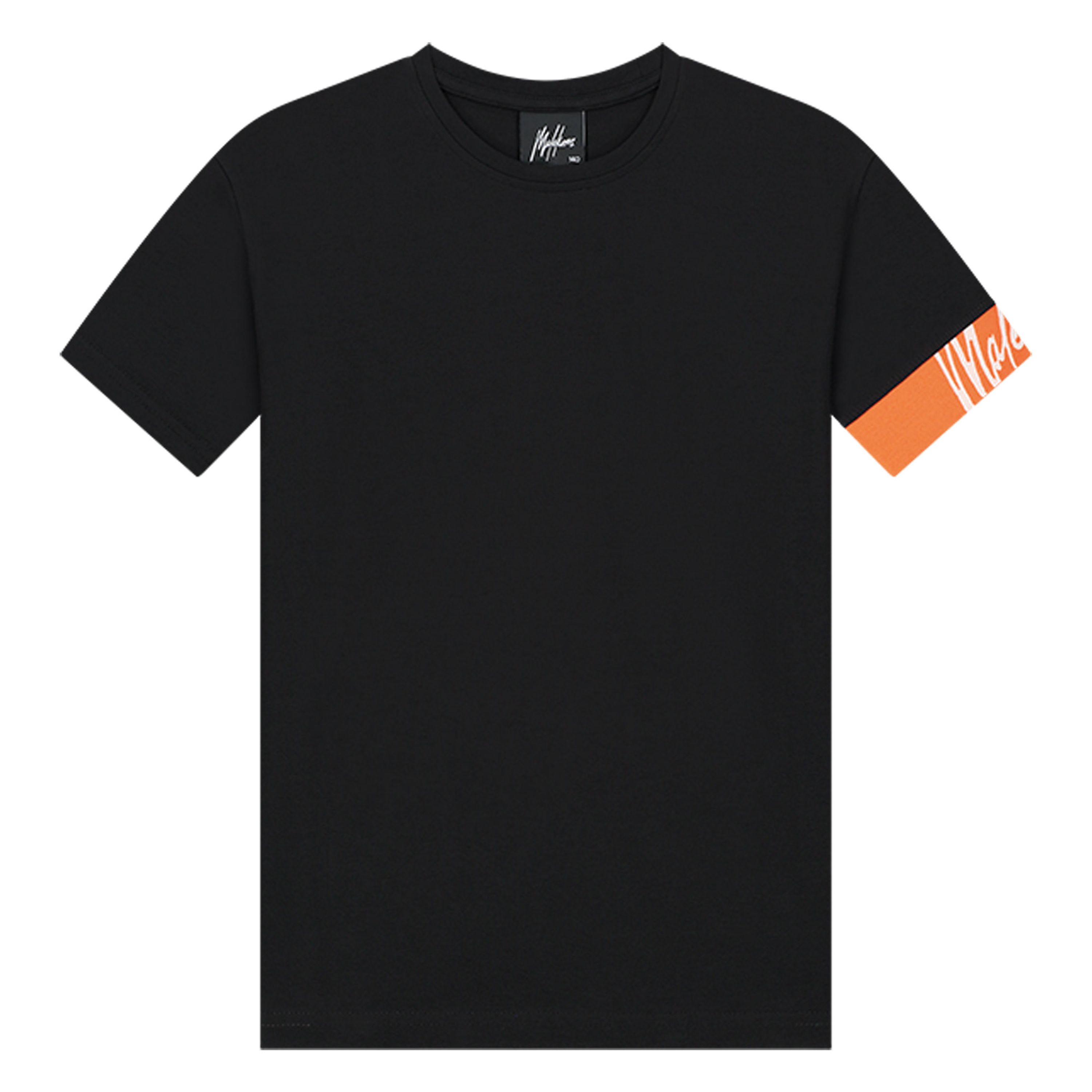 lions T-shirt Captain met logo zwart Stretchkatoen Ronde hals 176