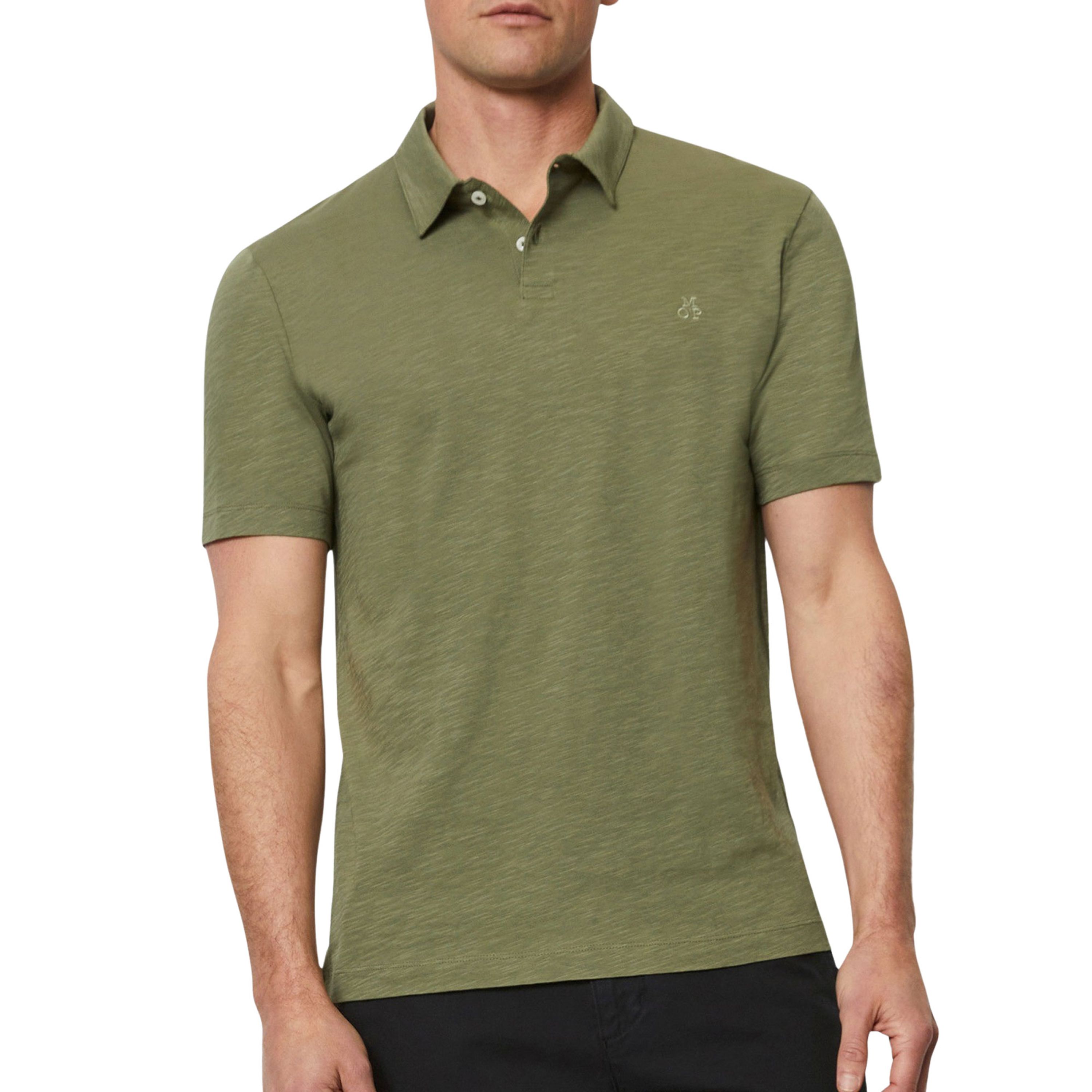 Marc O'Polo Shaped fit poloshirt met labelstitching