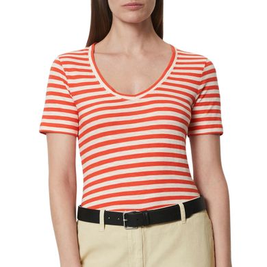 Marc-O-Polo-Striped-V-neck-Shirt-Dames-2402271051