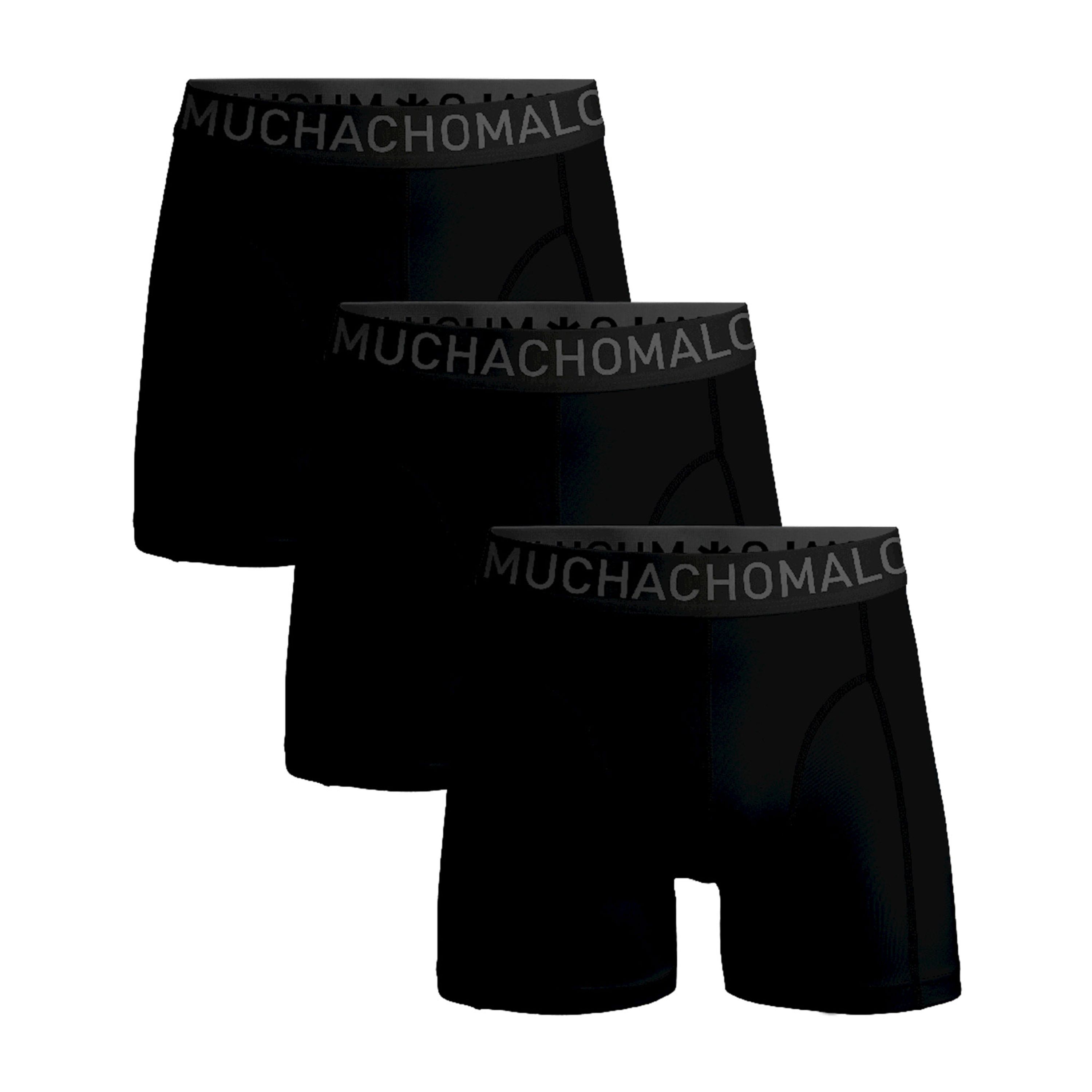 Muchachomalo Boxershorts Microfiber 3-Pack Zwart 18