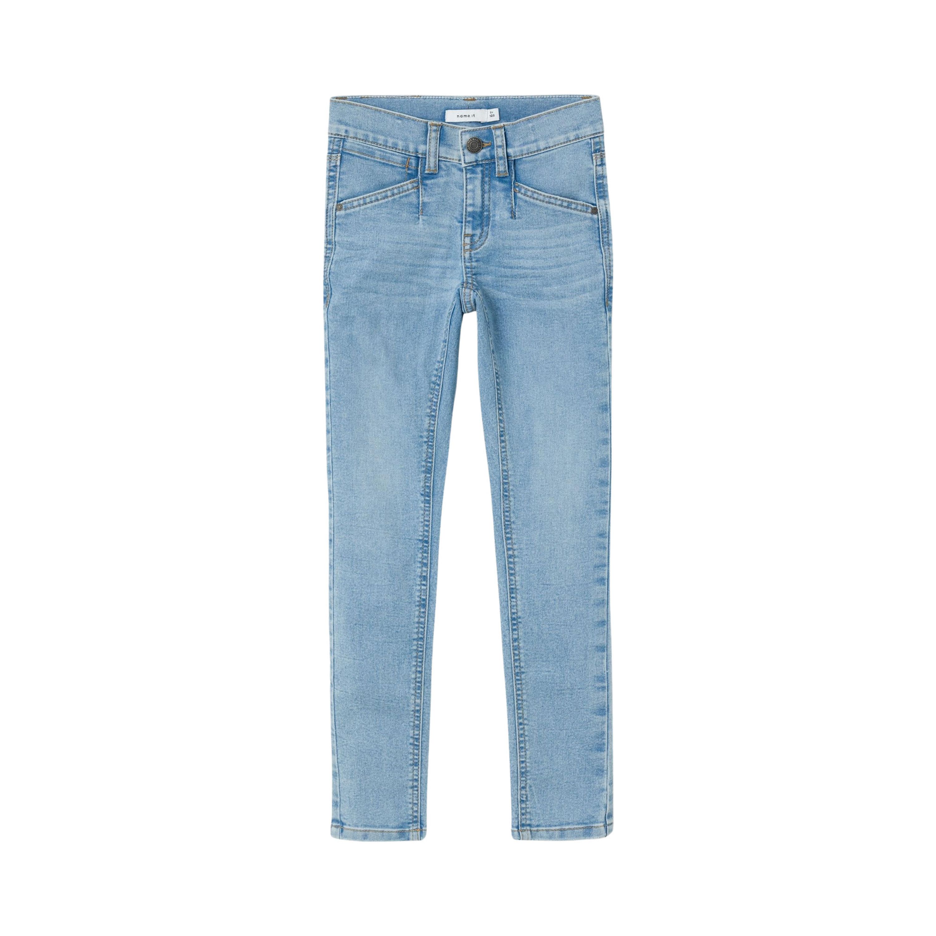 Name it KIDS skinny jeans NMFPOLLY light blue denim Blauw Meisjes Katoen 146