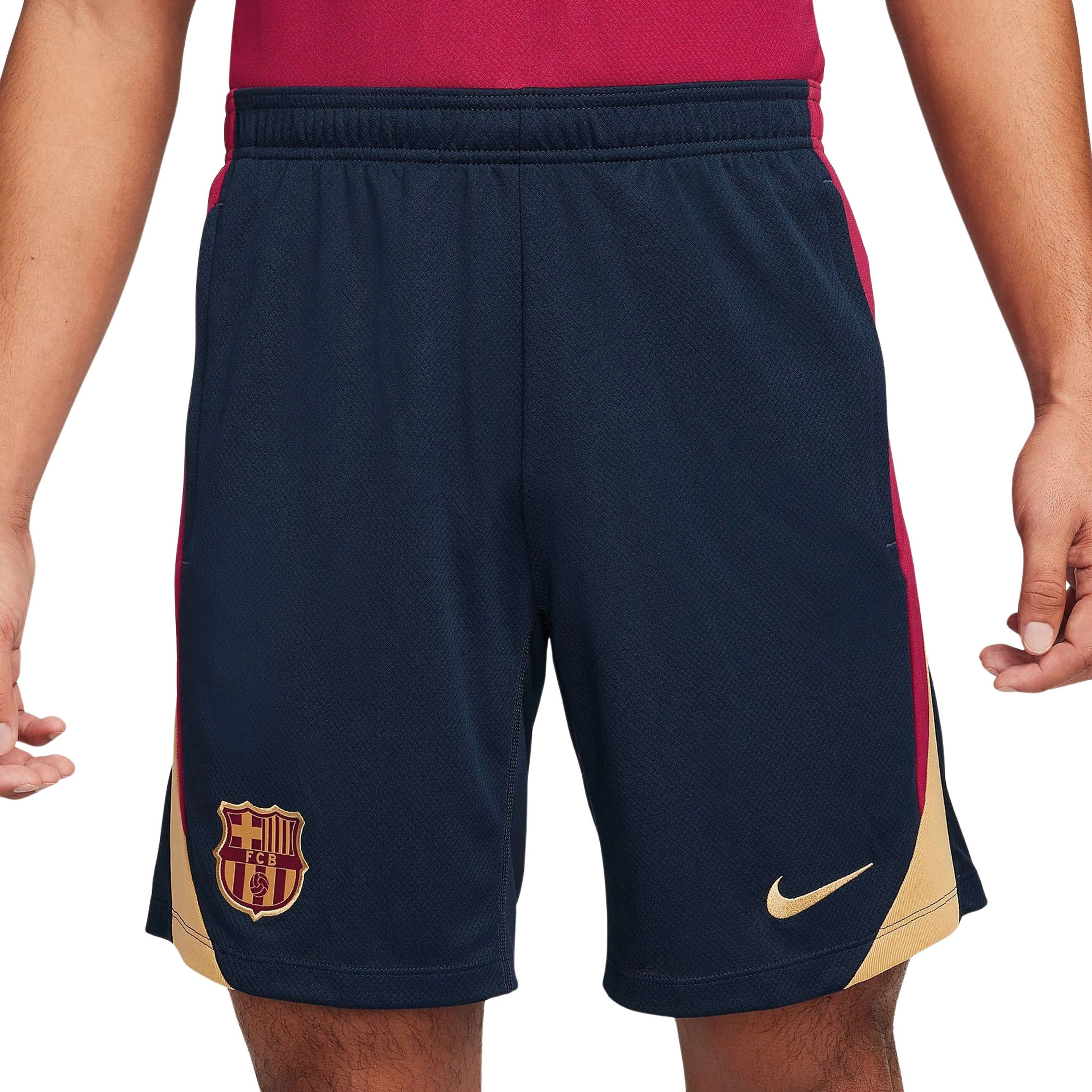 Nike FC Barcelona Strike voetbalshorts met Dri-FIT voor heren Blauw