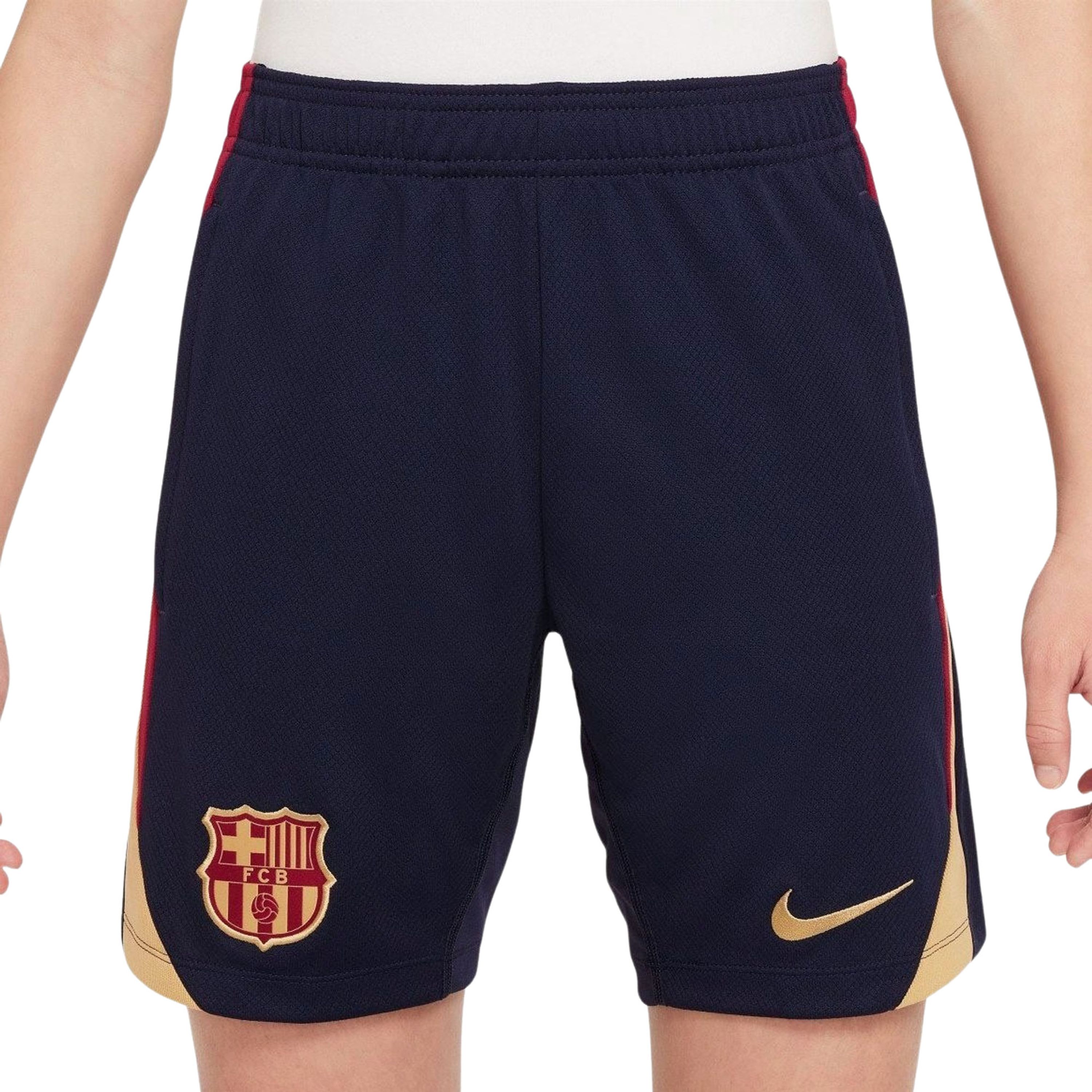 FC Barcelona Strike Nike Dri-FIT voetbalshorts voor kids Blauw