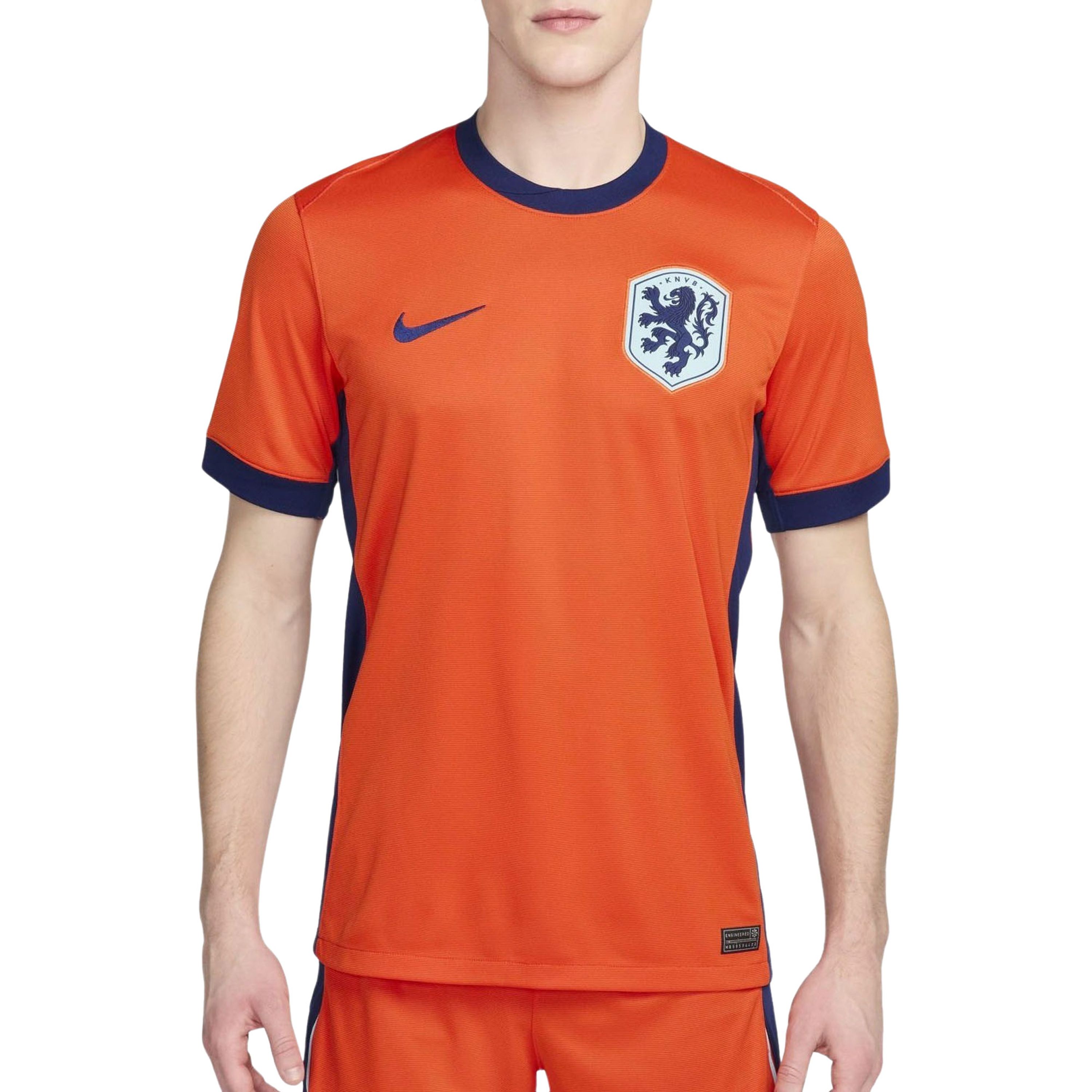 Nike Nederland (herenelftal) 2024 25 Stadium Thuis Dri-FIT replica voetbalshirt voor heren Oranje