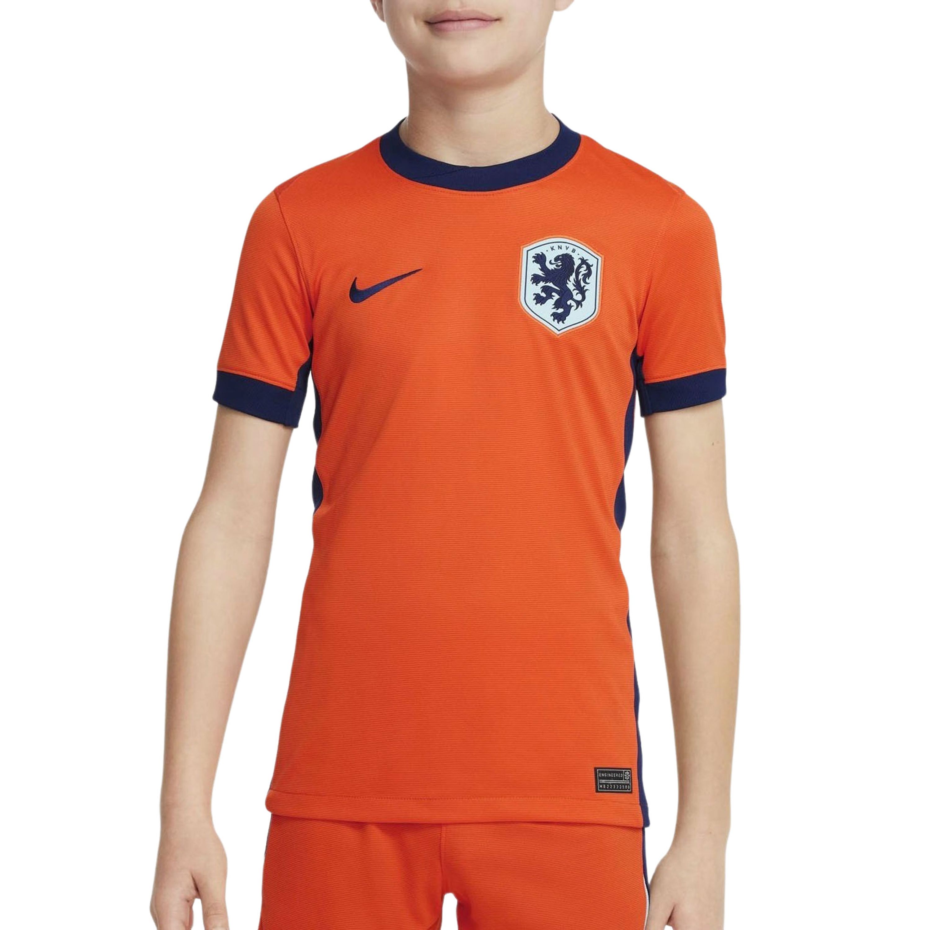 Nike Nederland (herenelftal) 2024 25 Stadium Thuis Dri-FIT replica voetbalshirt voor kids Oranje