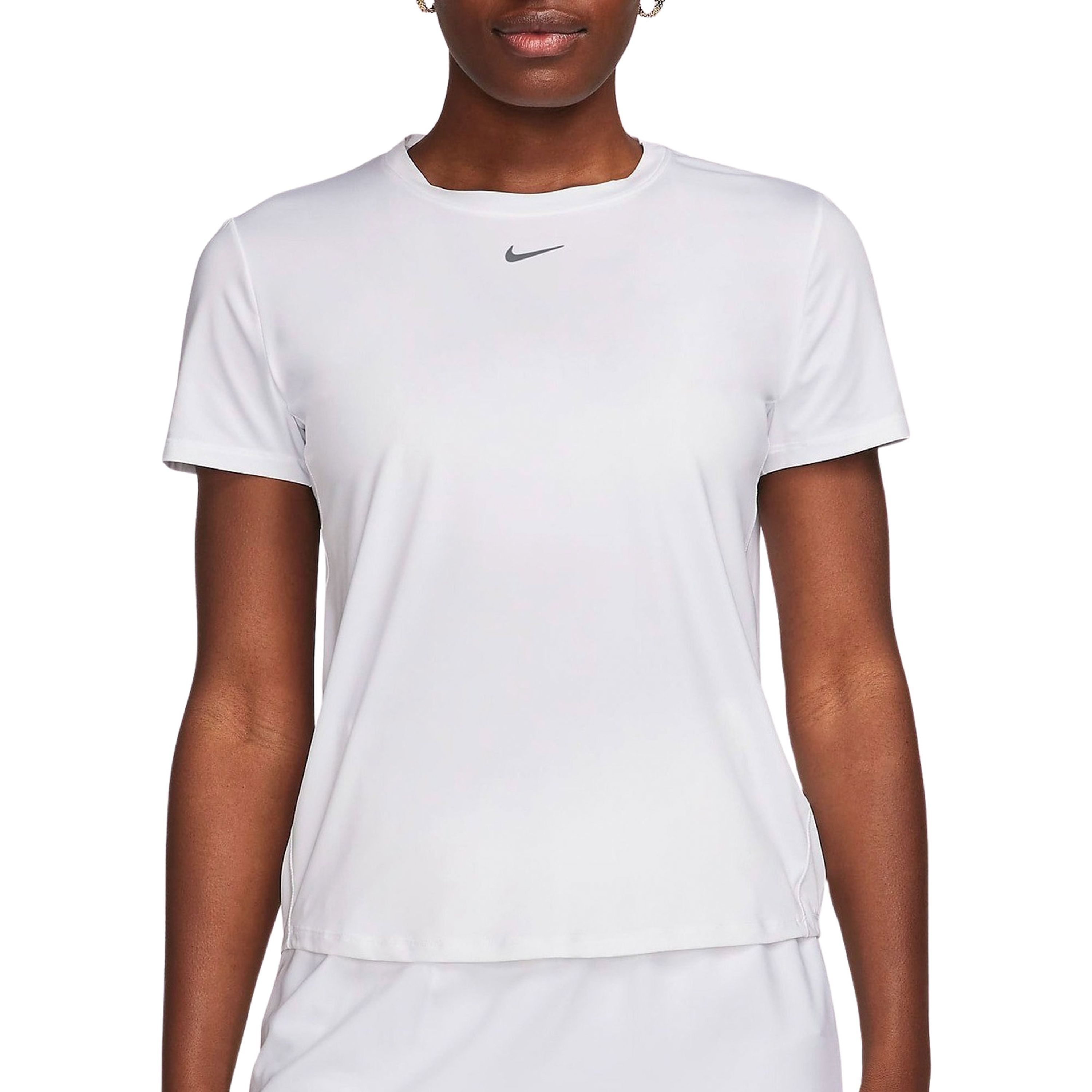 Nike One Classic Dri-FIT damestop met korte mouwen Wit