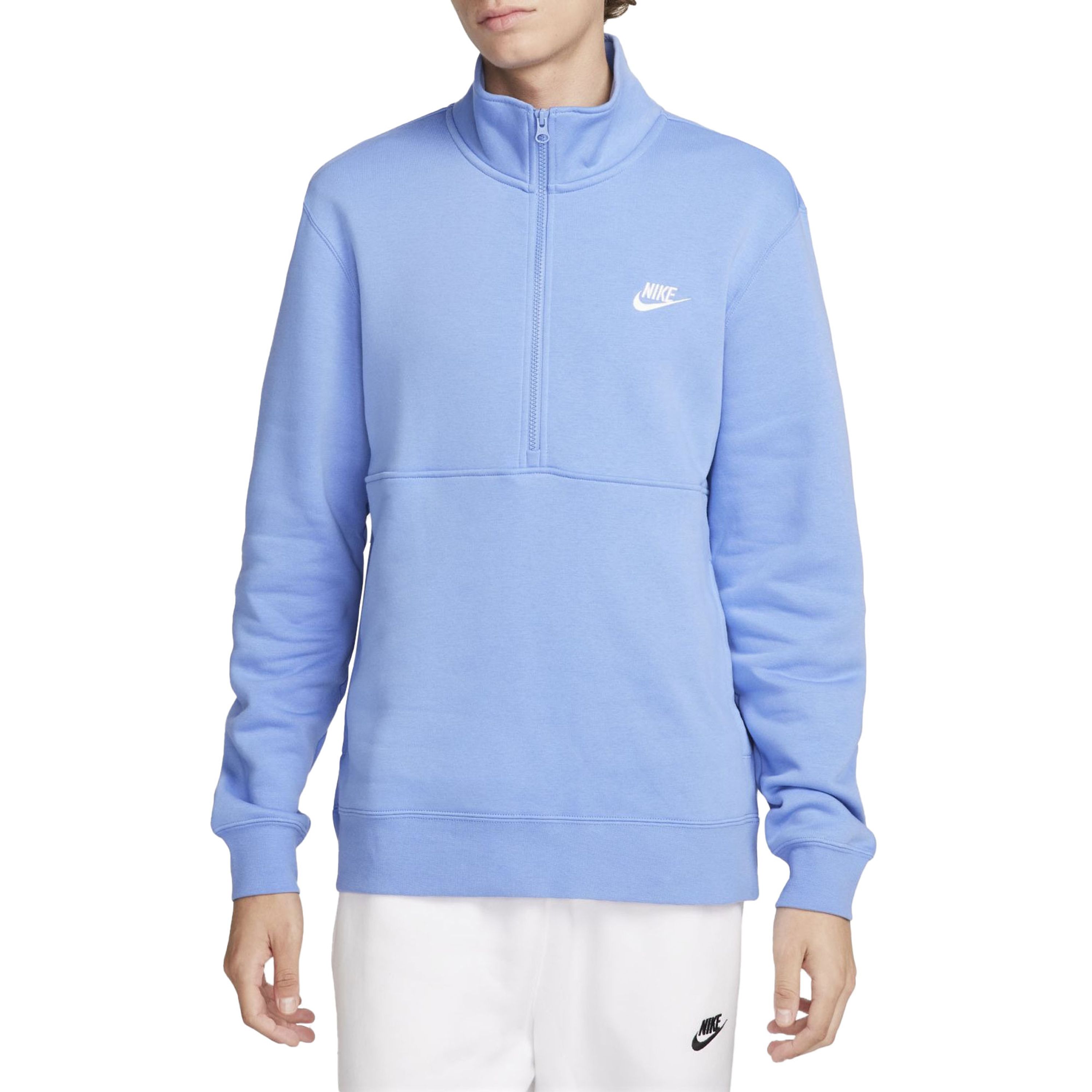 Nike Sportswear Club Half-Zip Brushed Sweater Heren